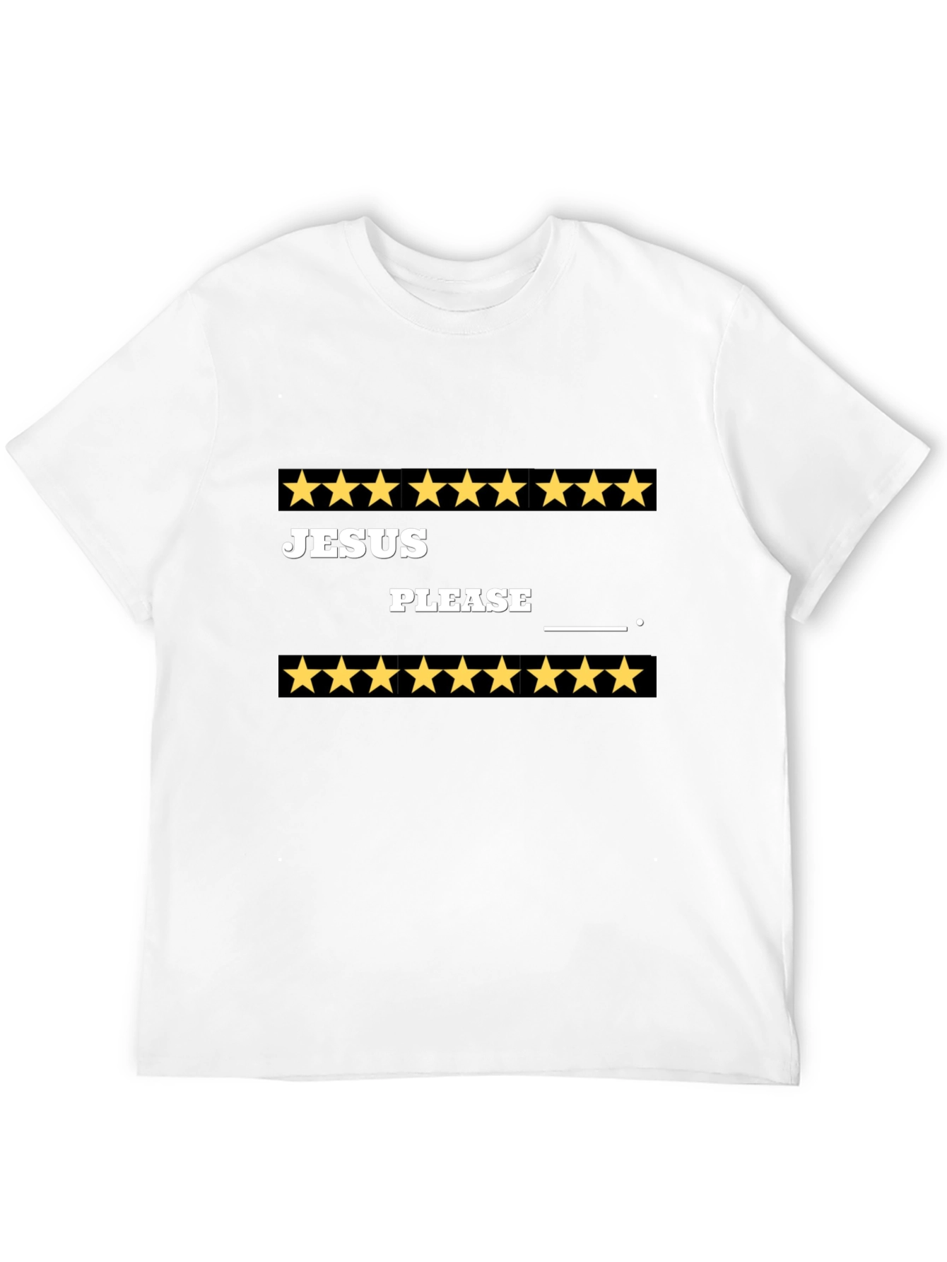 Black Jesus Please T-Shirt Funny Star Rated Tee view 12