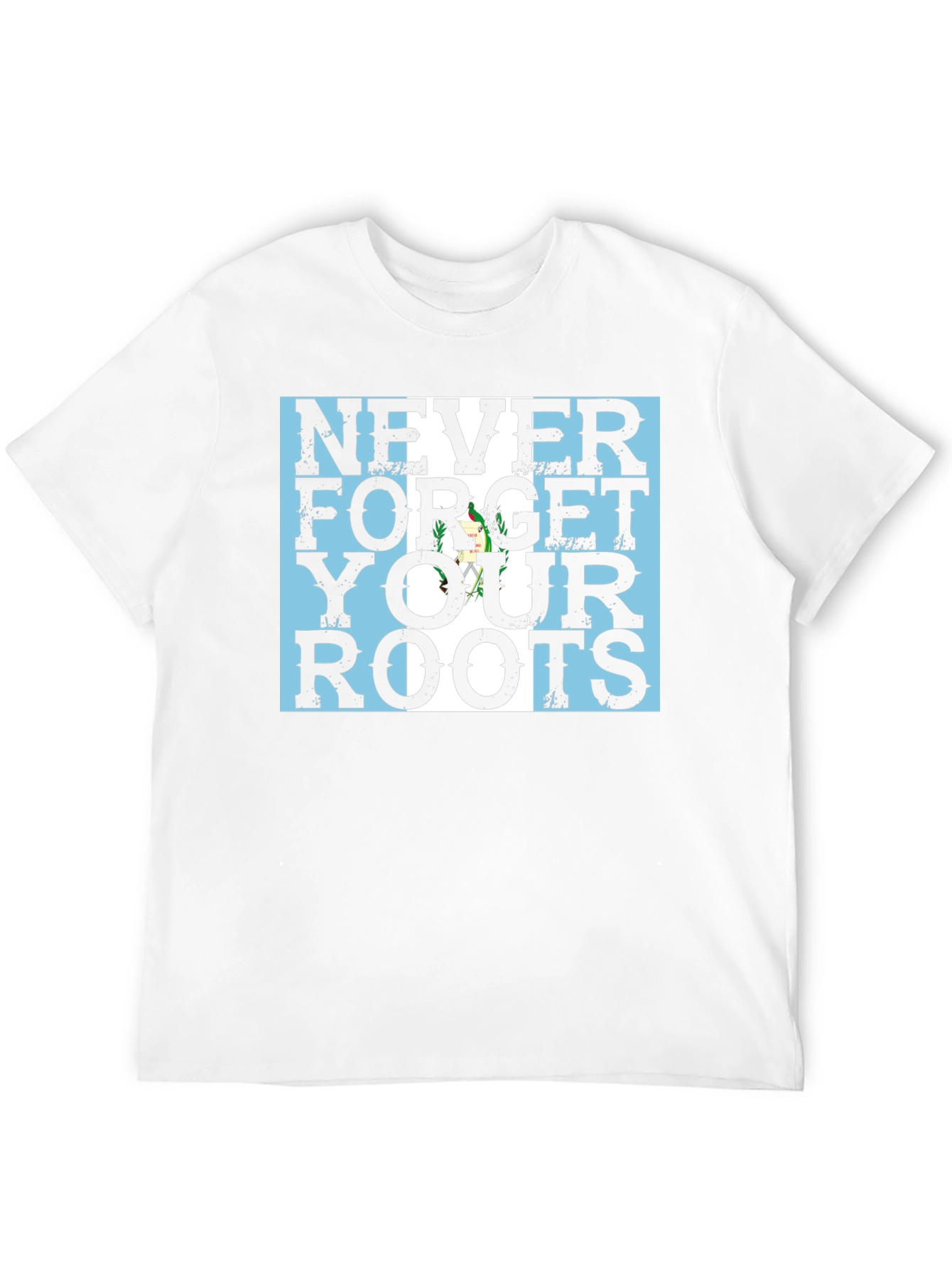 Never Forget Your Roots Guatemala Flag Black T-Shirt - 12