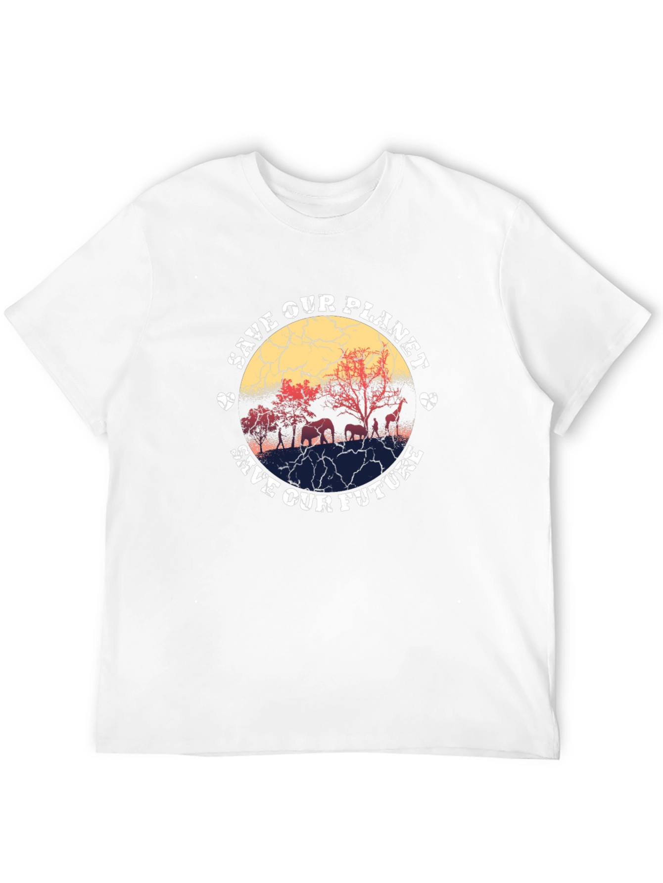 Black Save Our Planet Graphic T-Shirt view 12