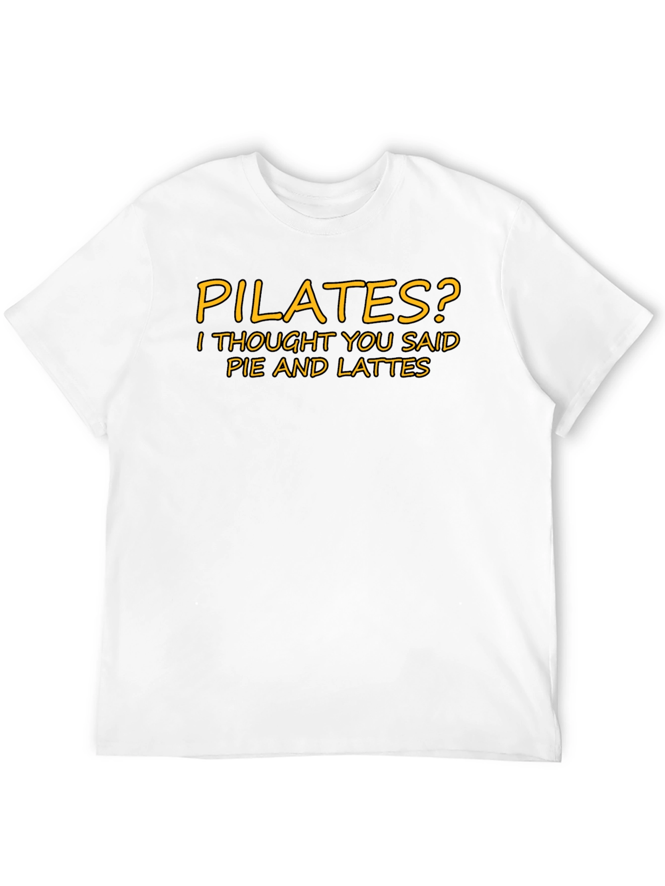Black Pilates? Pie and Lattes T-Shirt, Funny Graphic Tee view 12