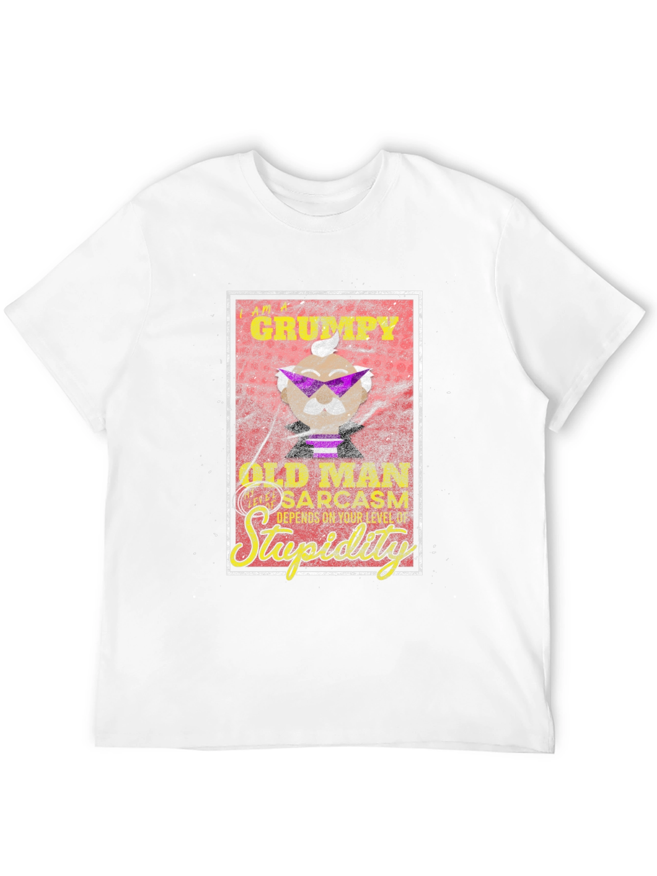 Black Grumpy Old Man Sarcasm T-Shirt view 12