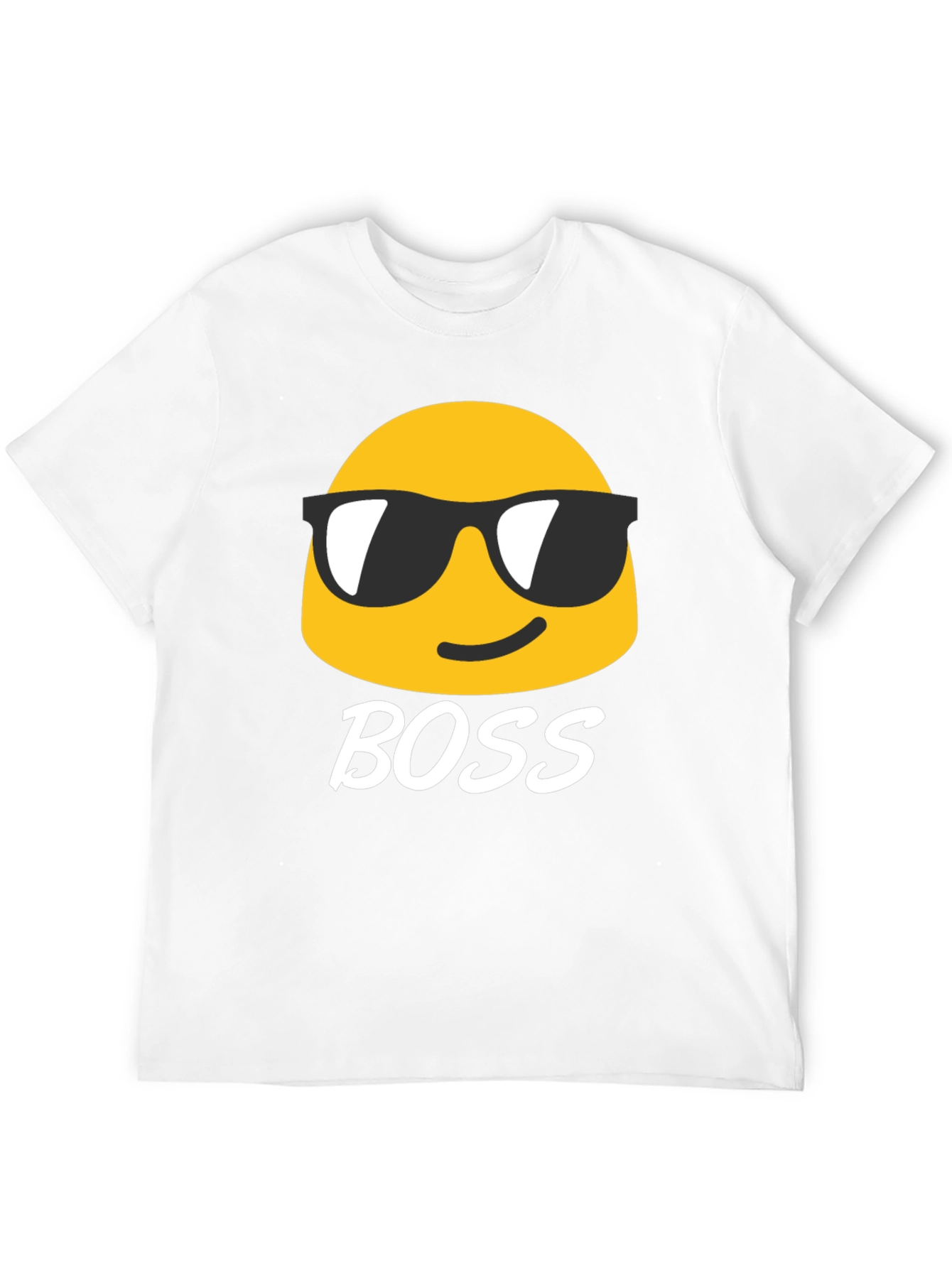 Black Cool Emoji Boss Black T-Shirt view 12