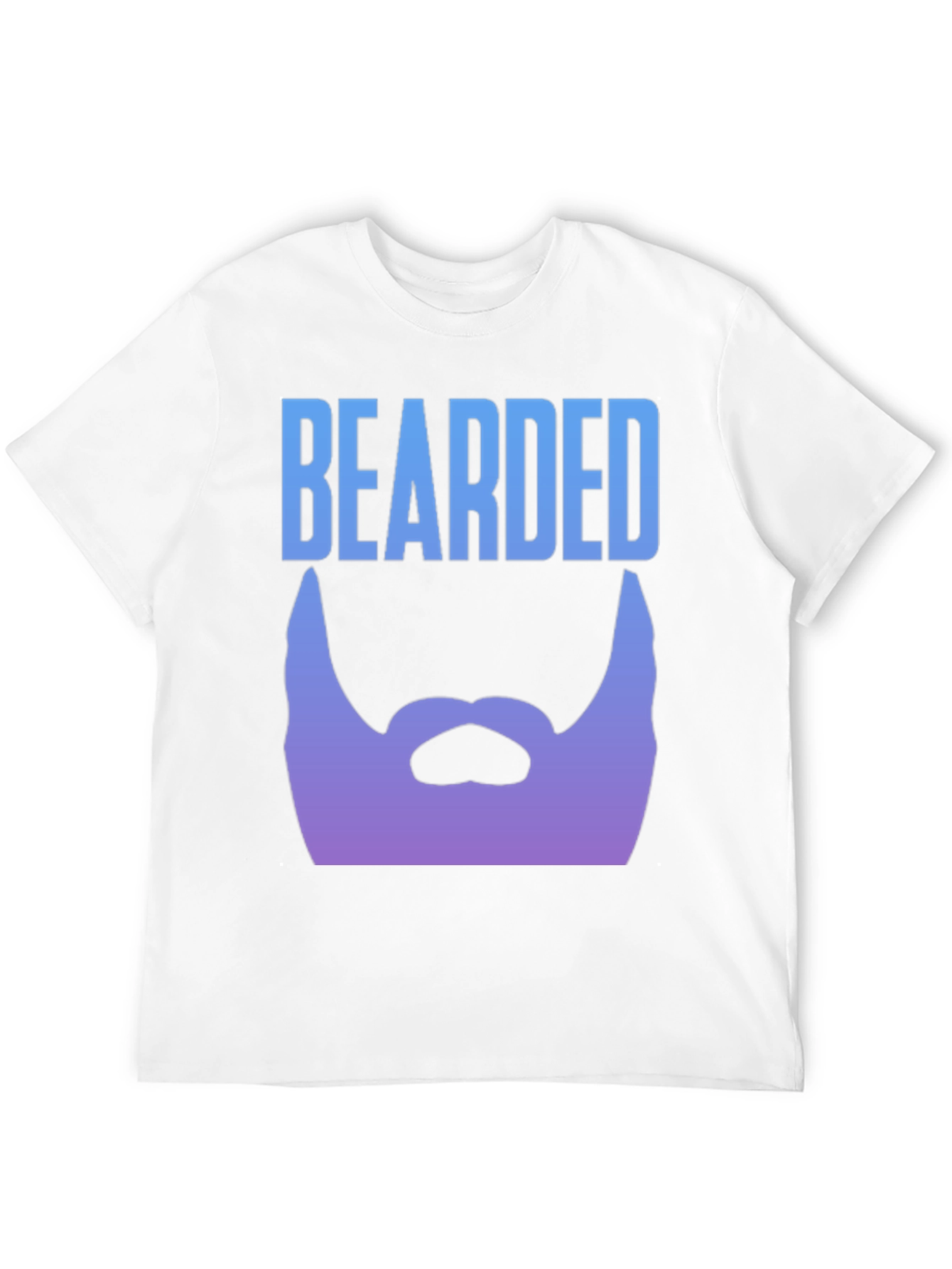 Black Bearded Graphic Tee - Black Men's T-Shirt view 12