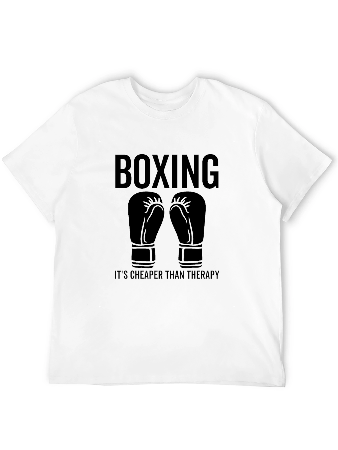 Black Boxing Therapy T-Shirt - Black view 12