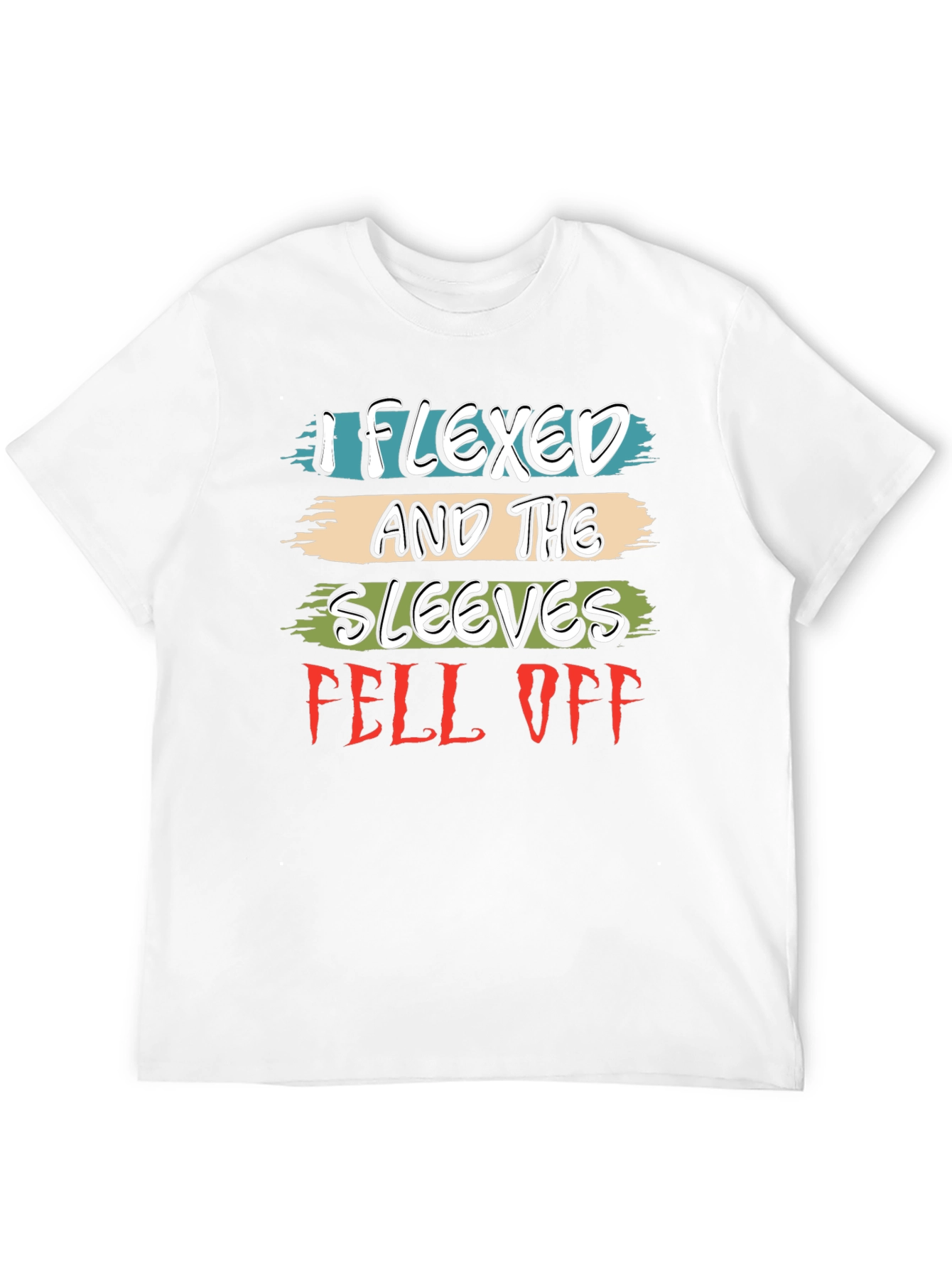 Black Flexed Sleeves Fell Off Graphic Tee view 12