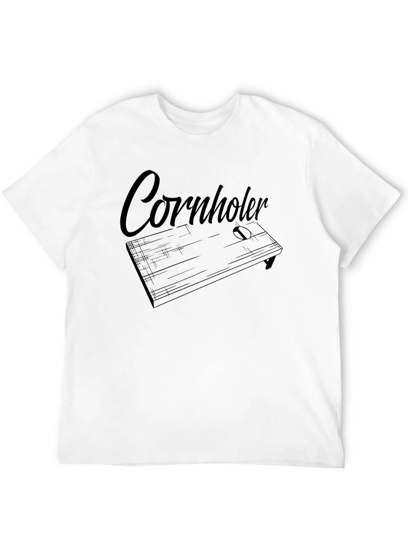 Black Cornholer Tee - Funny Cornhole T-Shirt view 12