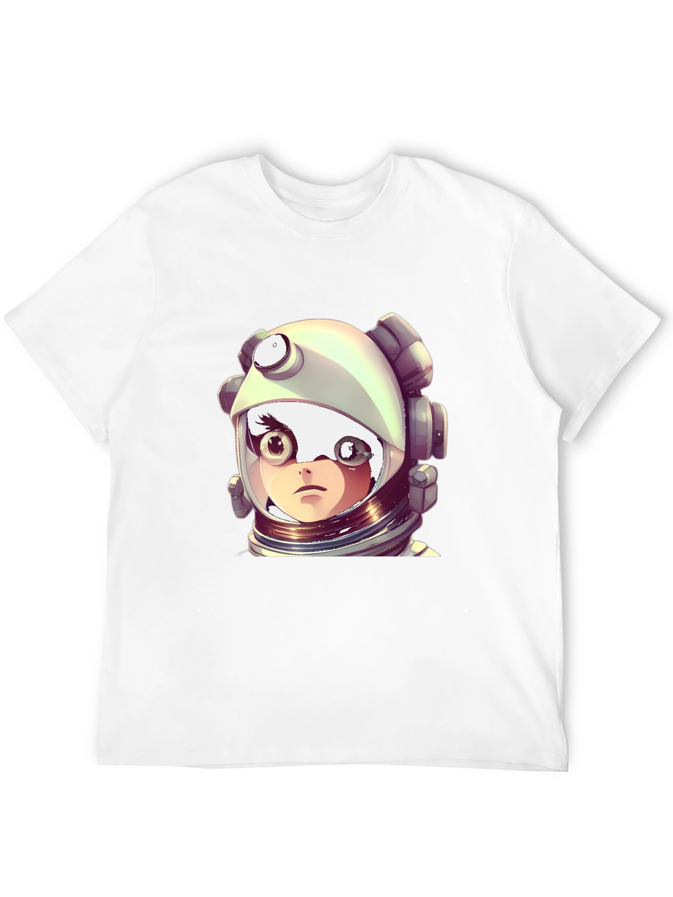 Black Astronaut Girl Graphic Black T-Shirt view 12