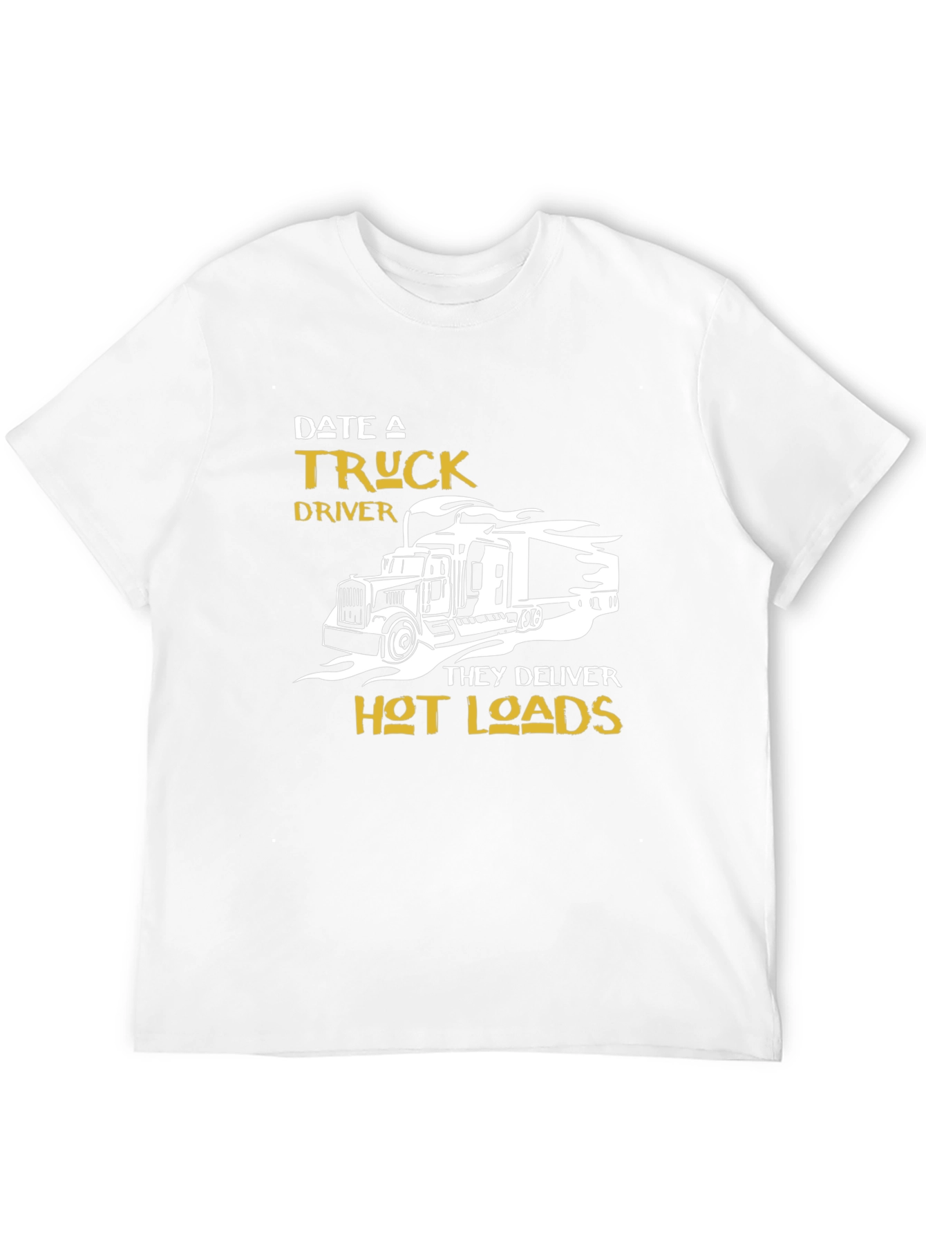 Black Date a Truck Driver T-Shirt - Hot Loads Design view 12