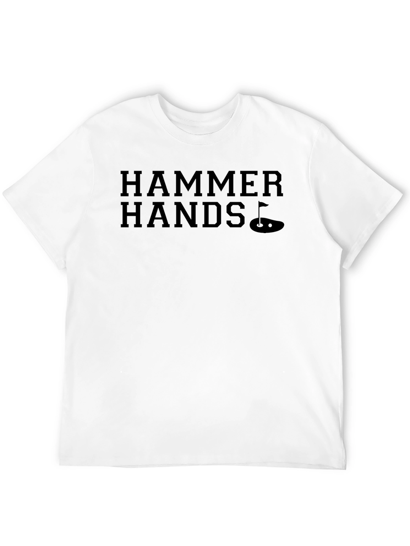 Black Hammer Hands Golf T-Shirt - Unique Golfing Apparel view 12