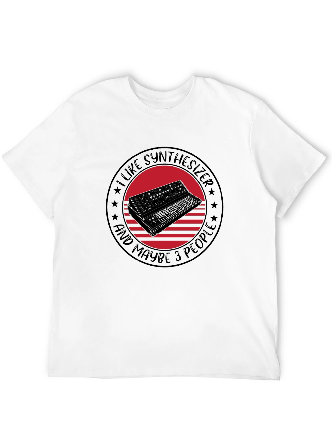 Synthesizer Lover T-Shirt - I Like Synthesizers & Maybe 3 People - 12