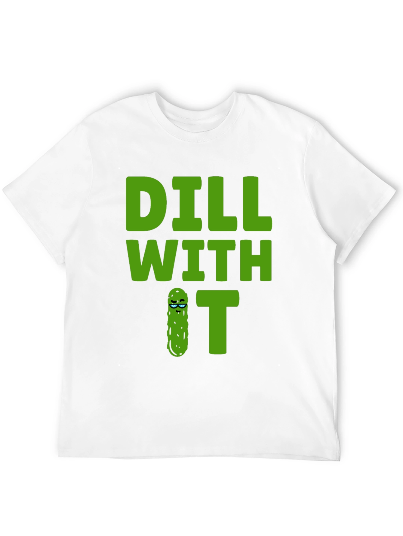 Black Dill With It Graphic Tee - Funny Pickle T-Shirt view 12