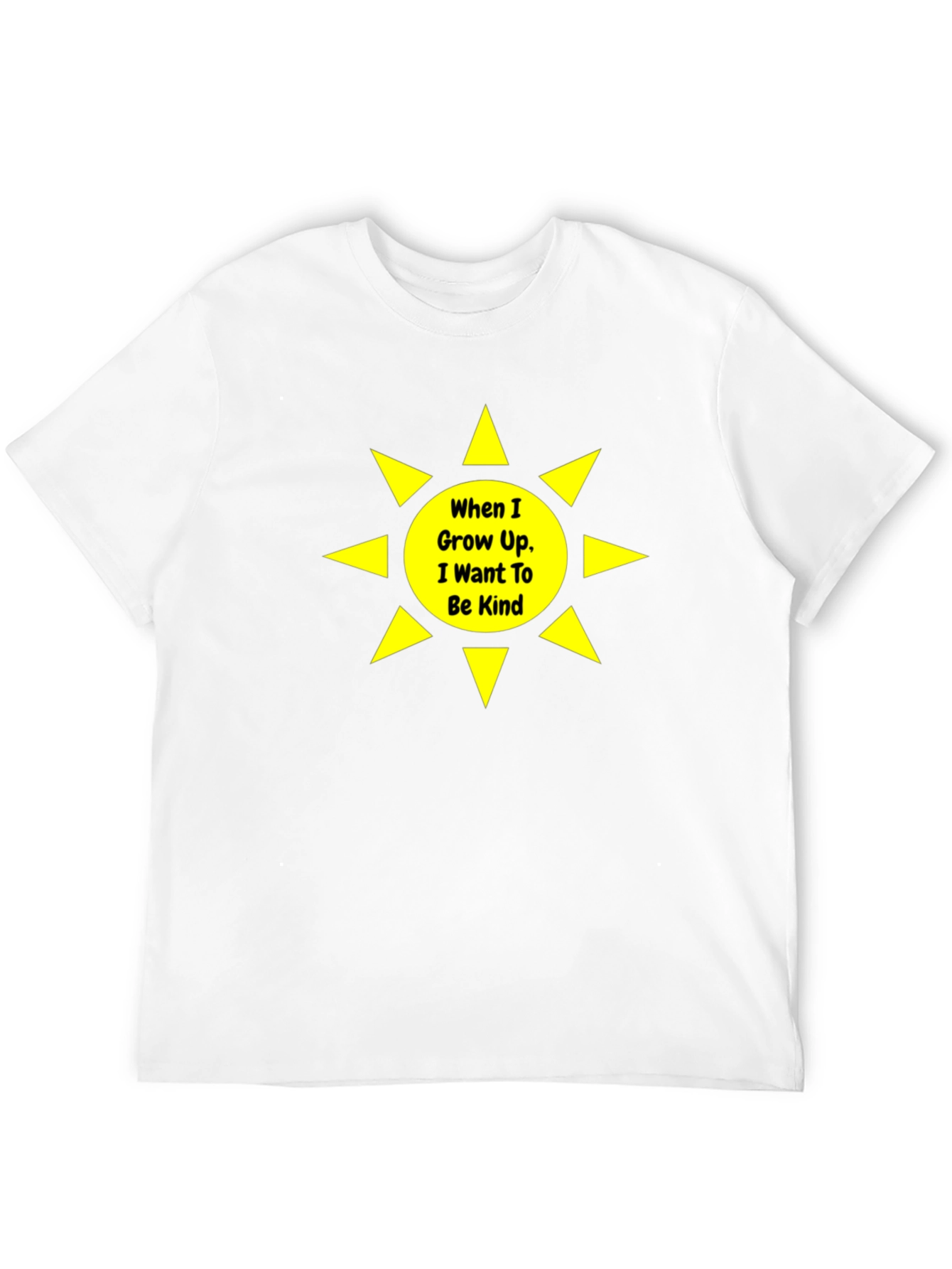 Black Be Kind T-Shirt - Black Crew Neck Graphic Tee view 12