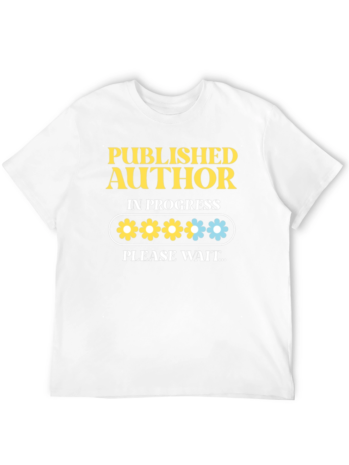 Black Published Author in Progress T-Shirt - Writing Novelty Tee view 12