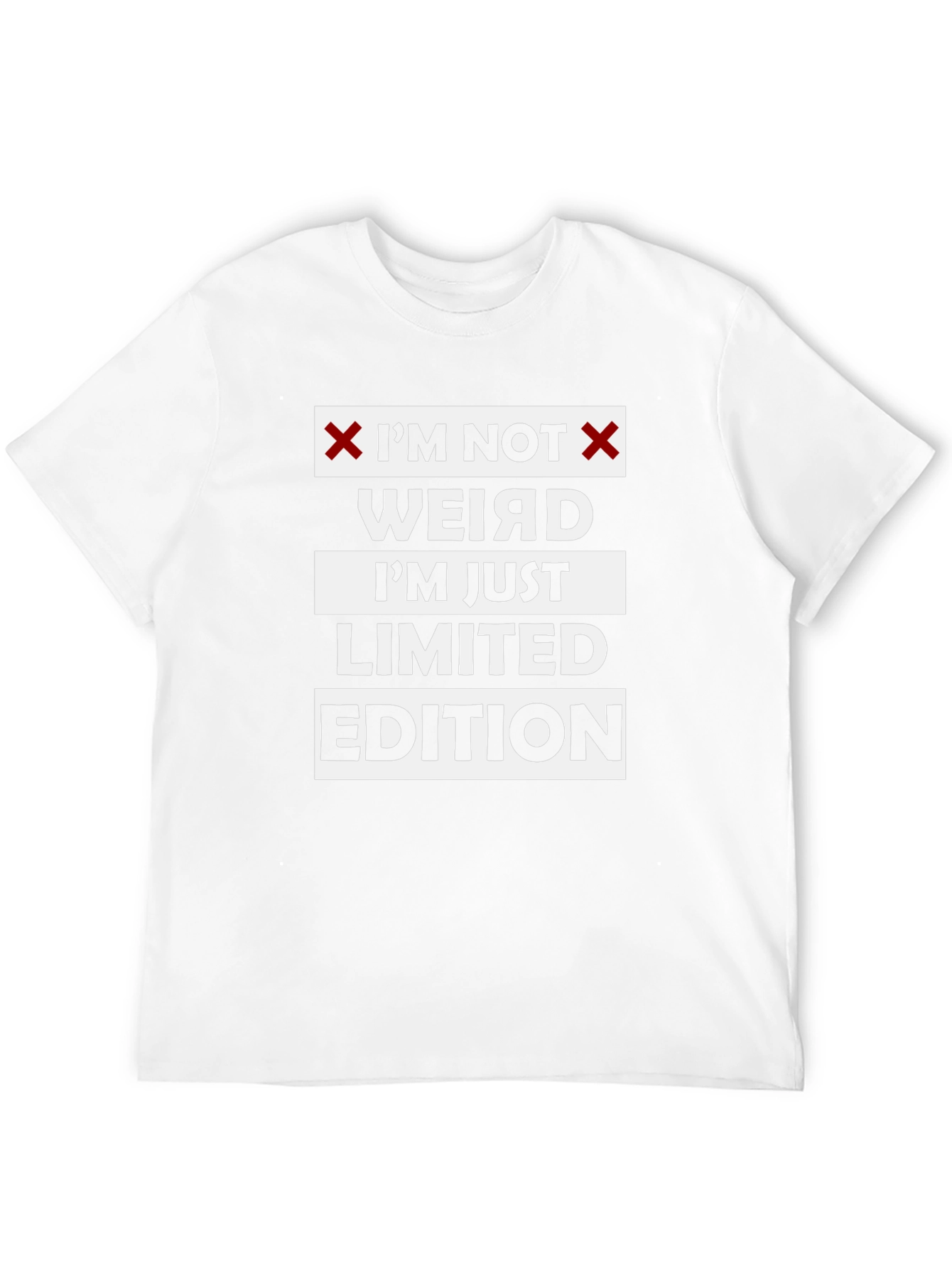 Black I'm Not Weird T-Shirt - Limited Edition Fun view 12