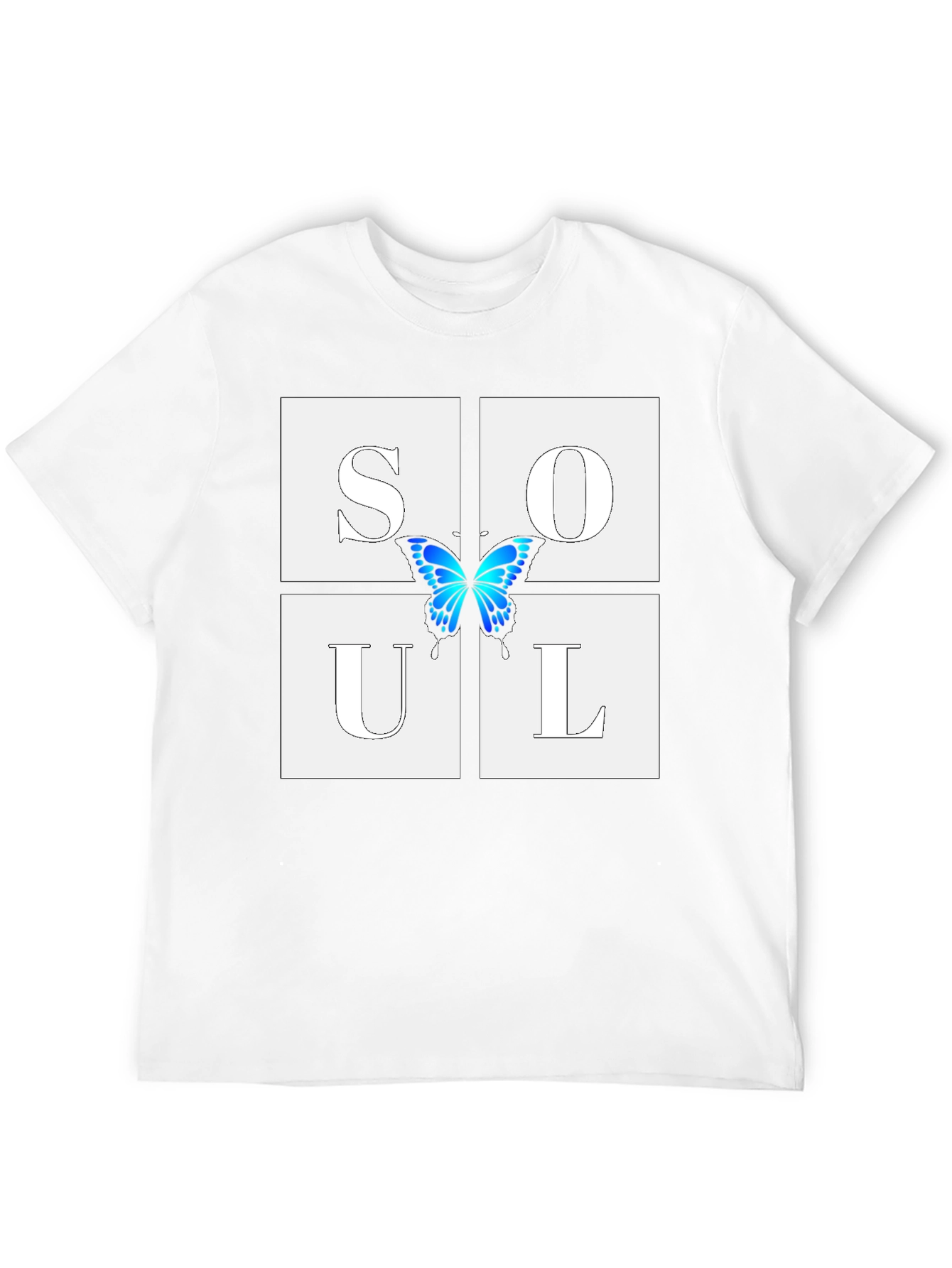 Black Soul Butterfly Graphic T-Shirt view 12
