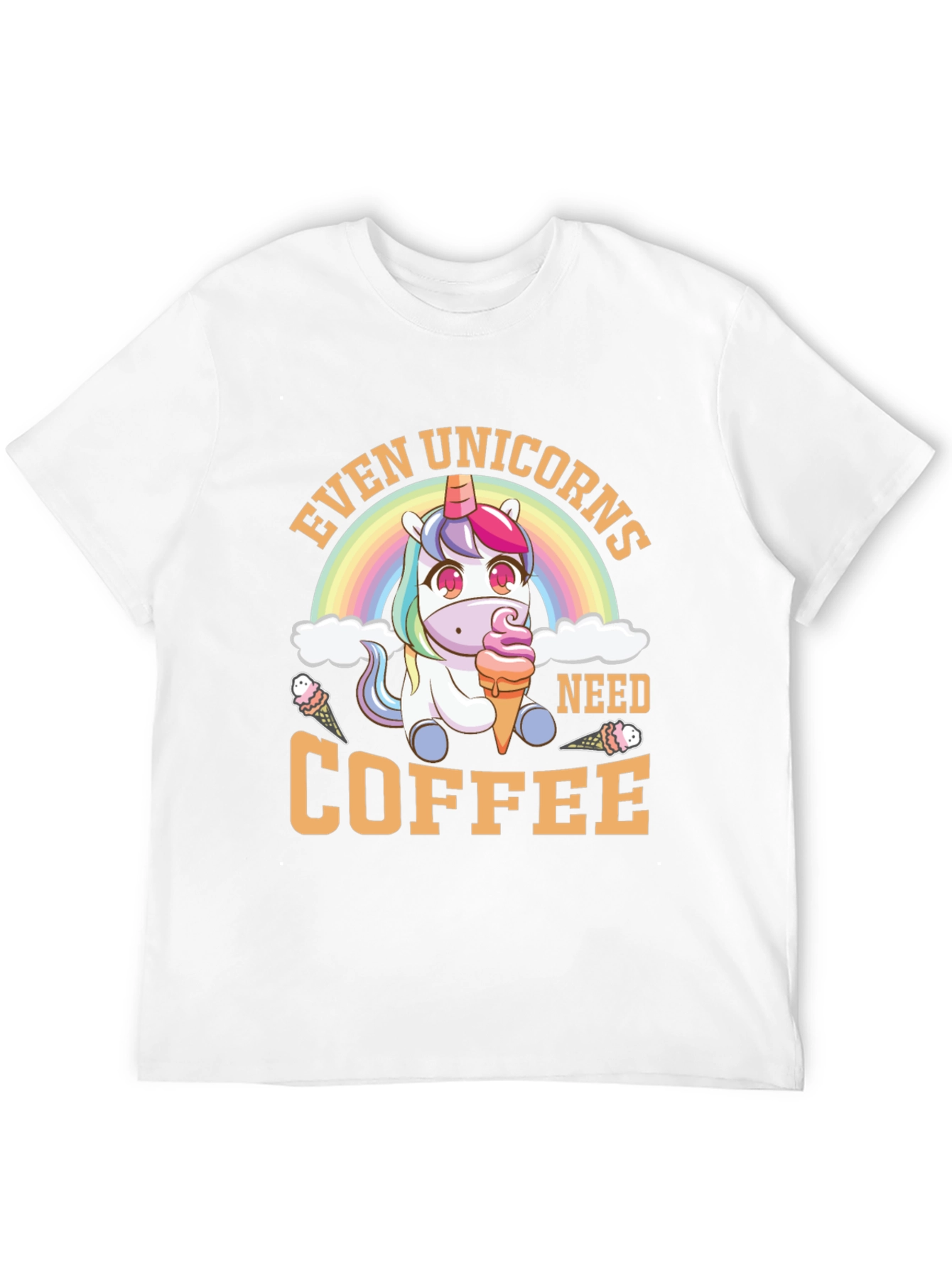 Black Unicorn Coffee T-Shirt: Even Unicorns Need Coffee view 12