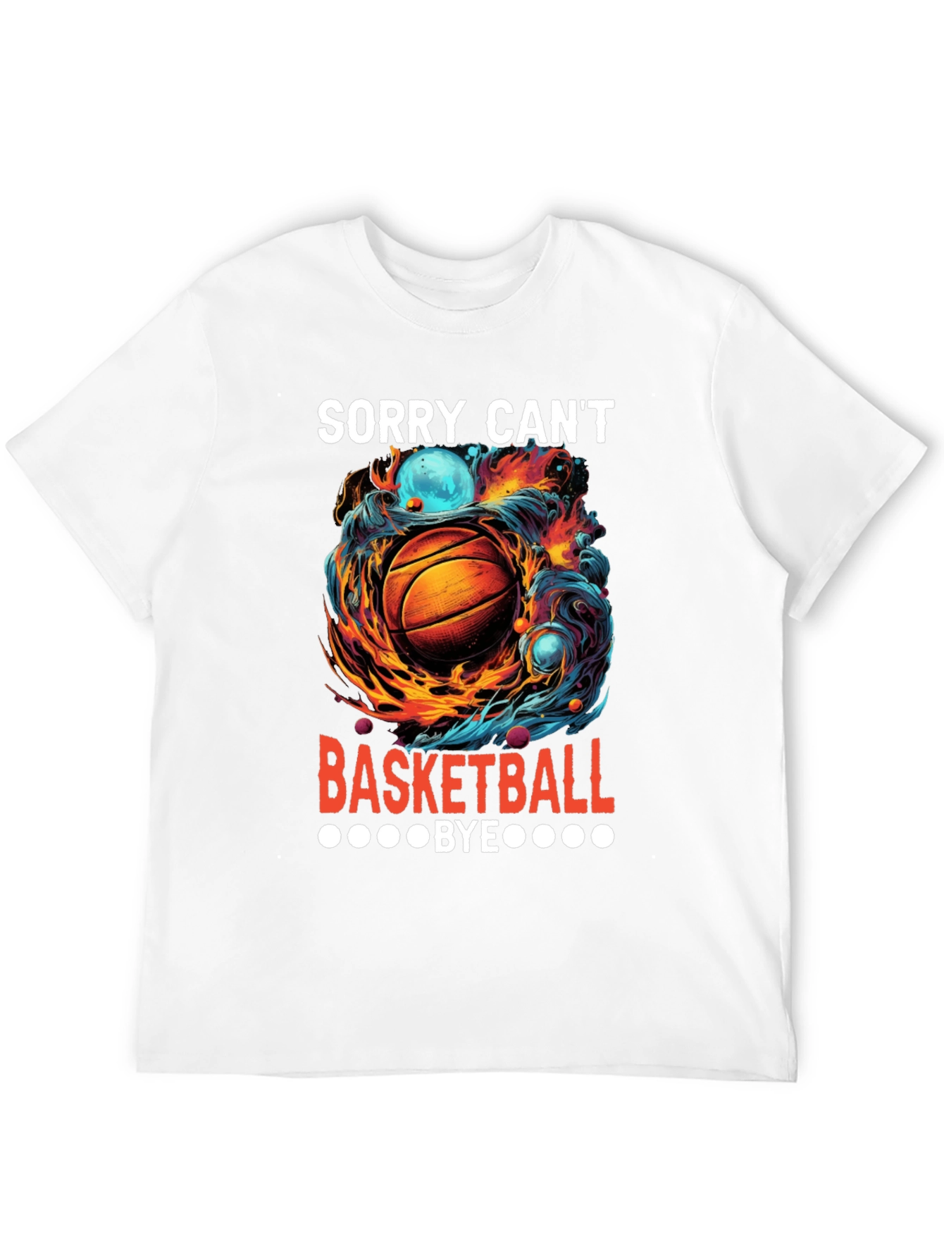 Black Sorry Can't Basketball Bye Graphic Tee view 12