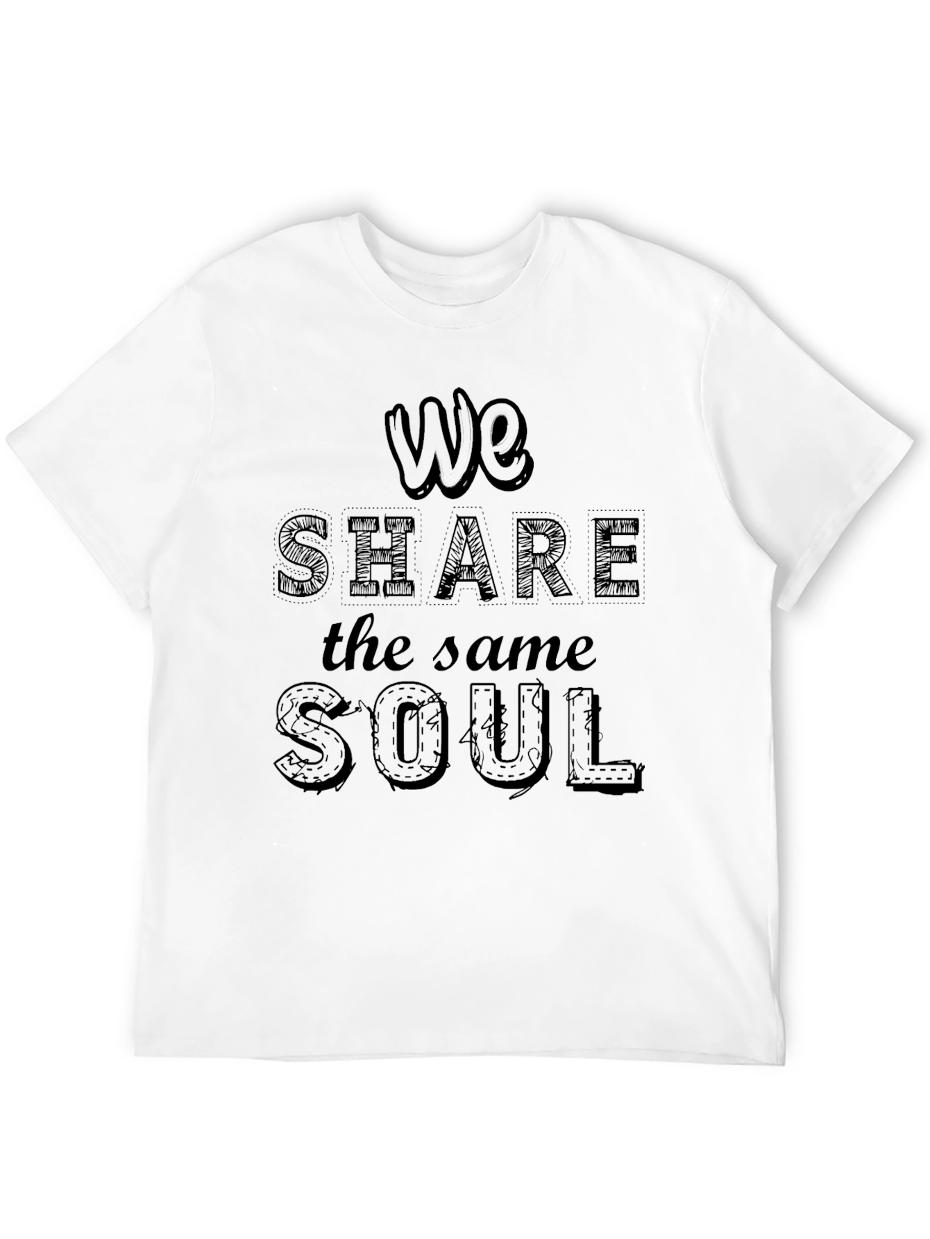 Black We Share the Same Soul Graphic Black Tee view 12