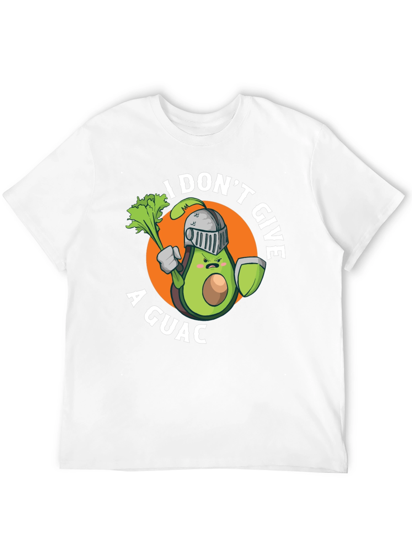 Black I Don't Give A Guac T-Shirt Funny Avocado Knight Tee view 12