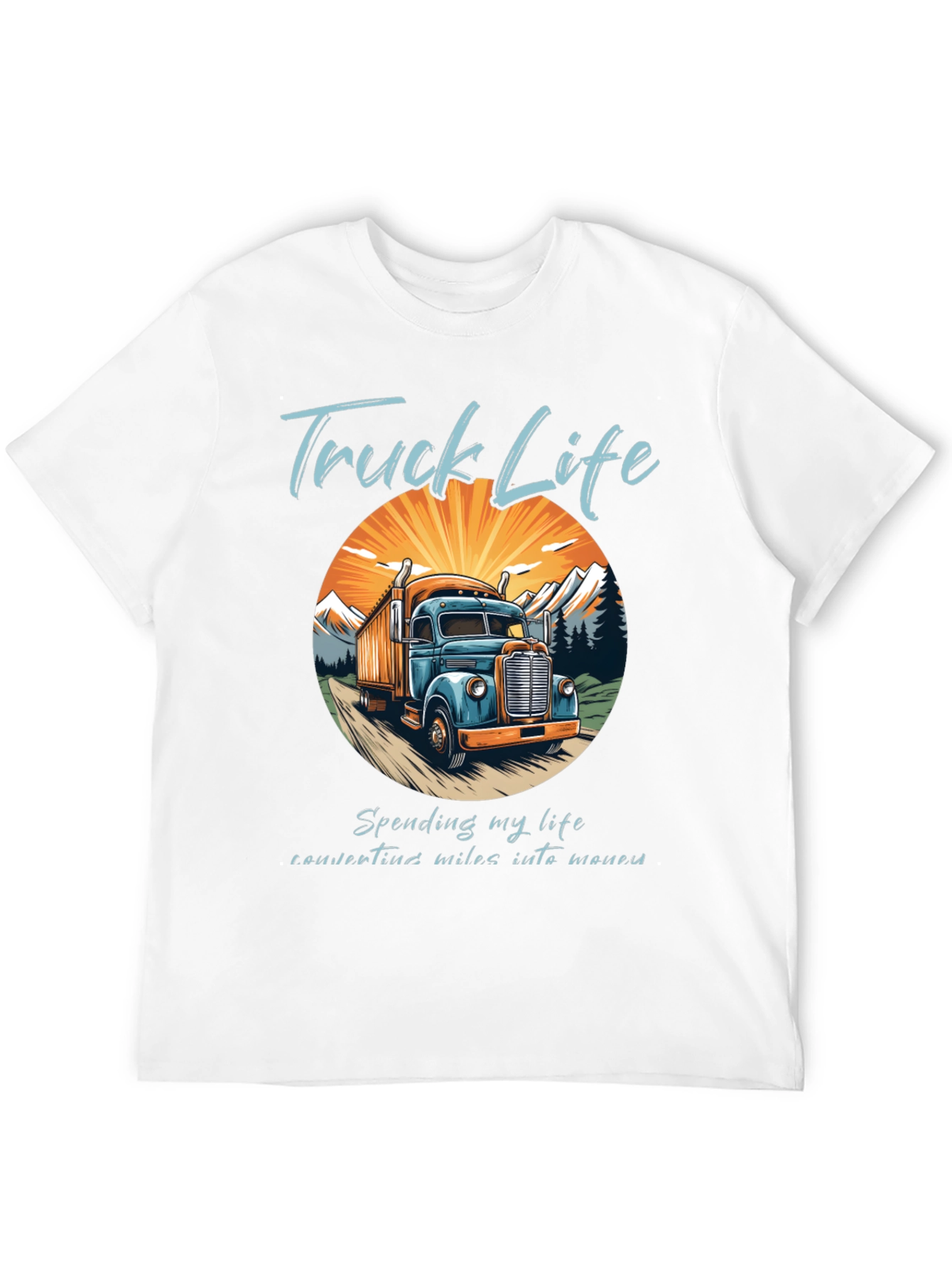 Black Truck Life Tee - Convert Miles Into Money view 12