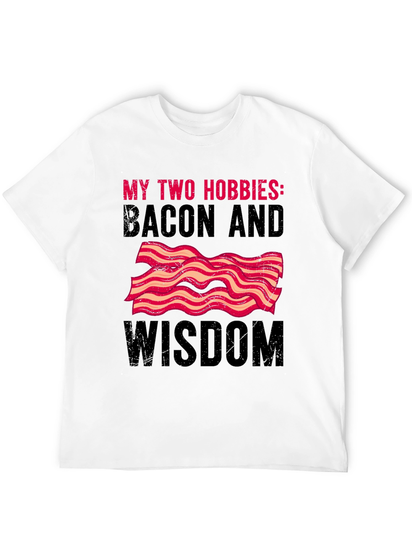 Black Bacon and Wisdom Graphic T-Shirt view 12
