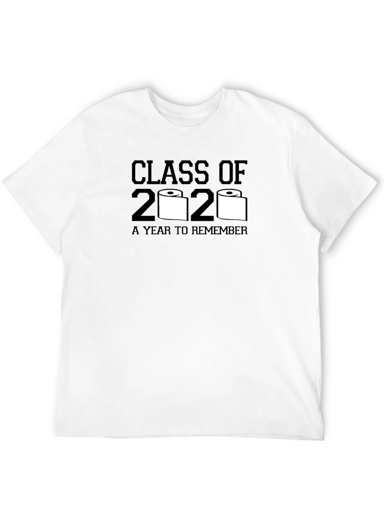 Black Class of 2020 Toilet Paper T-Shirt view 12