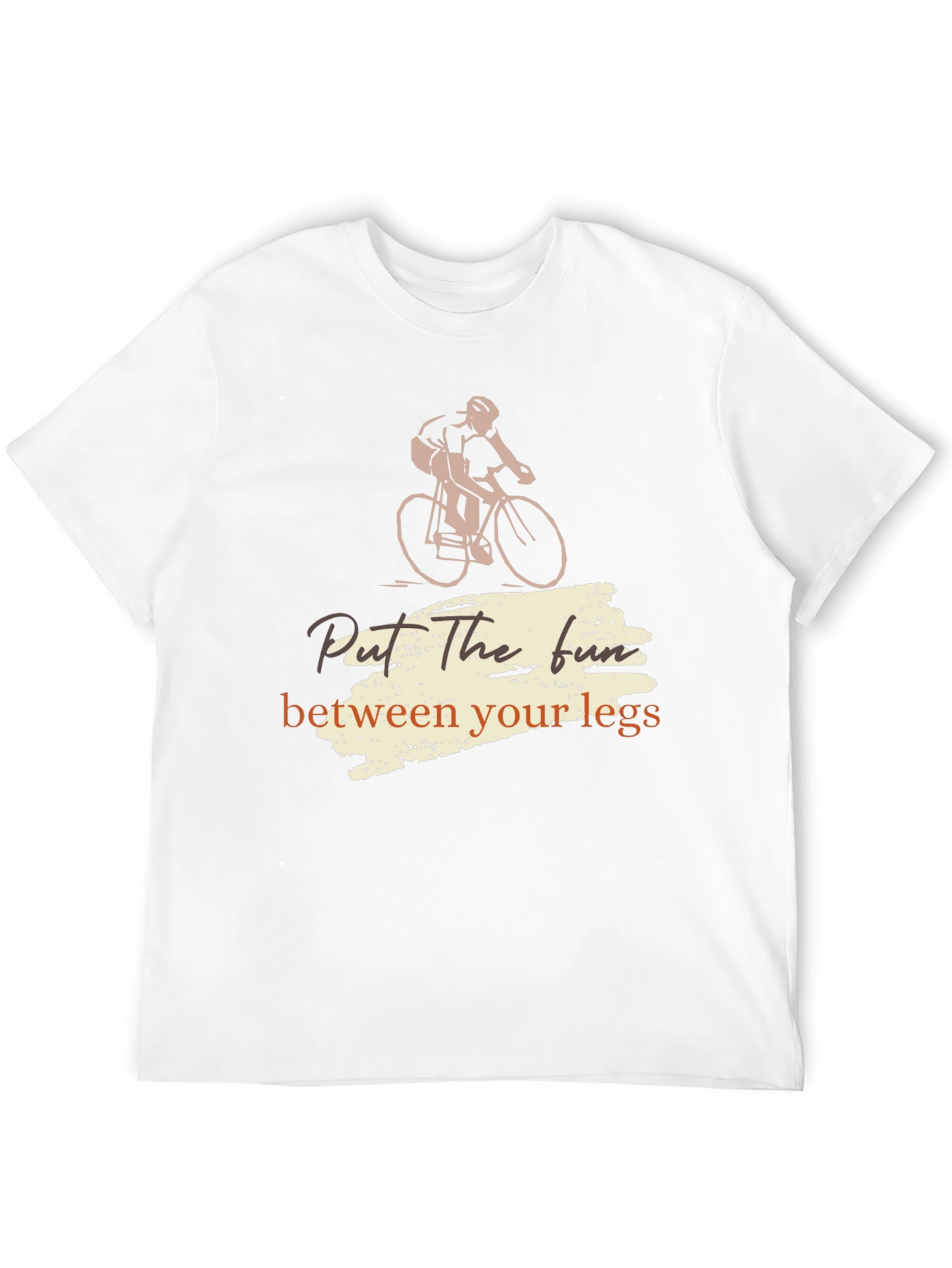 Black Cycling Fun Tee - "Put the Fun Between Your Legs" Shirt view 12