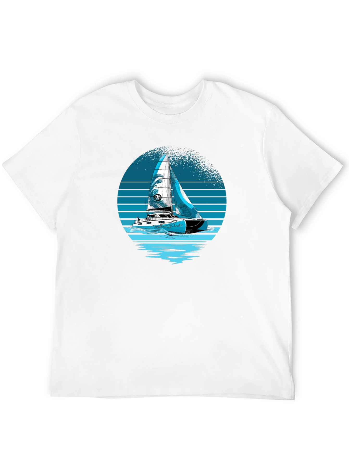 Black Sailing T-Shirt - Black Nautical Graphic Tee view 12