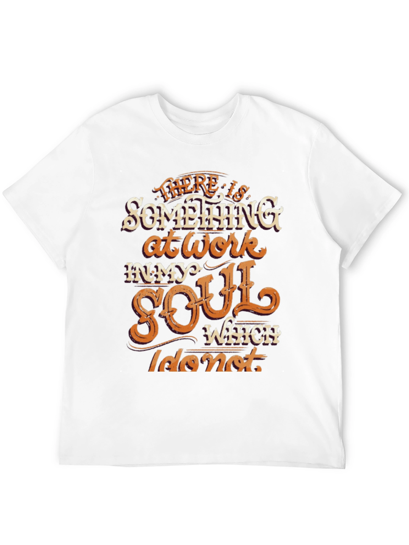 Black Soulful Graphic Tee - Inspiring Message T-Shirt view 12