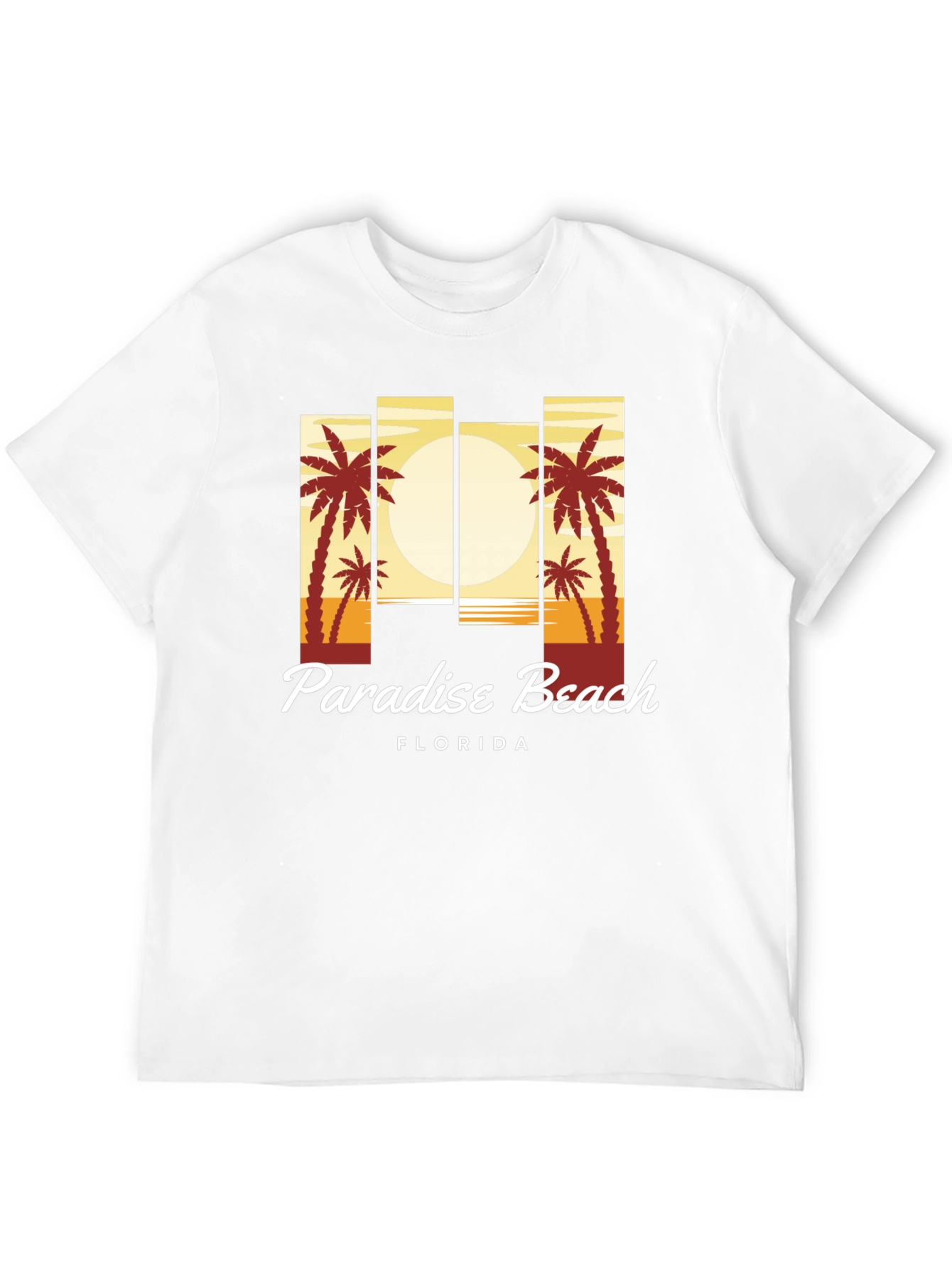 Black Paradise Beach Florida T-Shirt view 12
