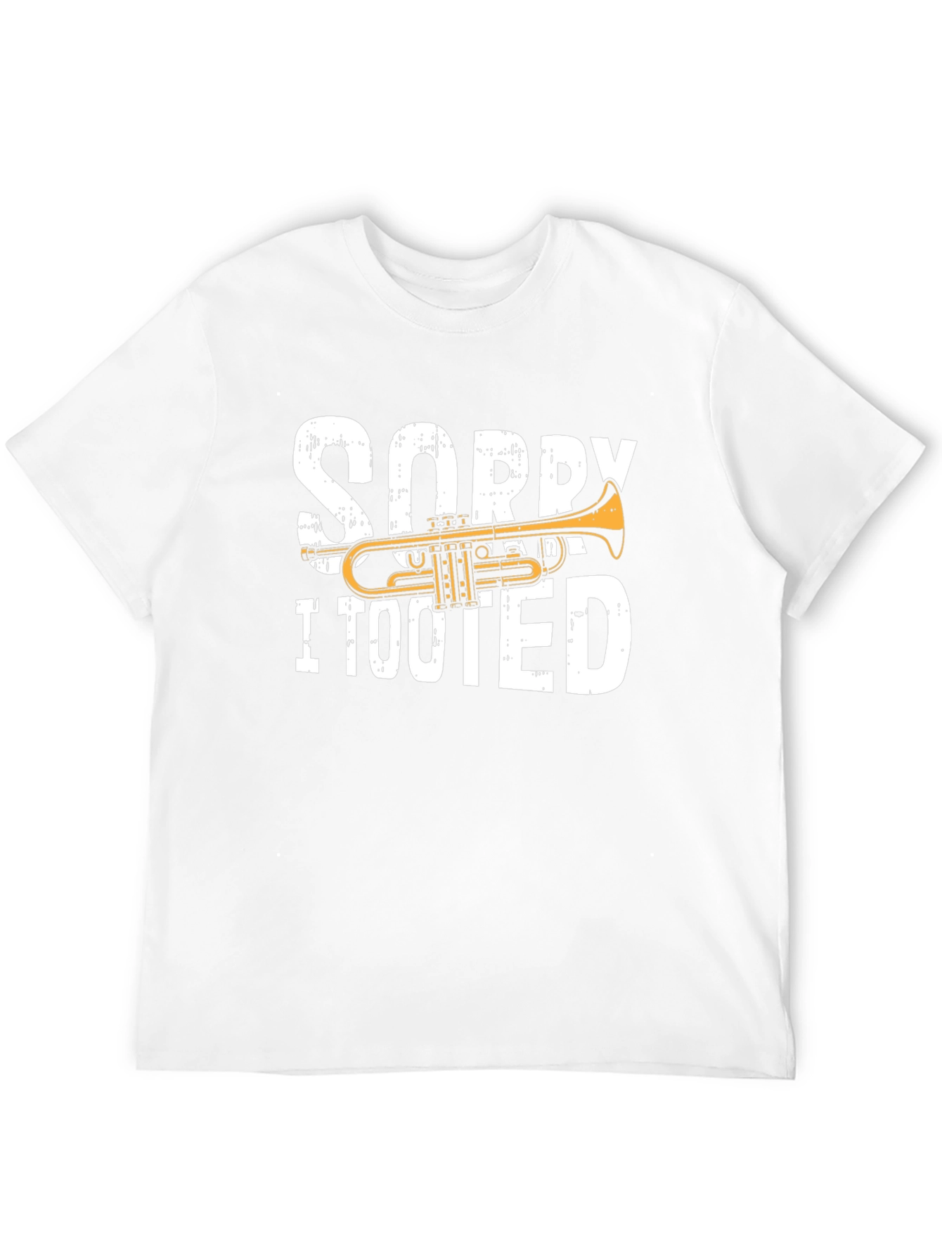 Black Sorry I Tooted Trumpet T-Shirt view 12