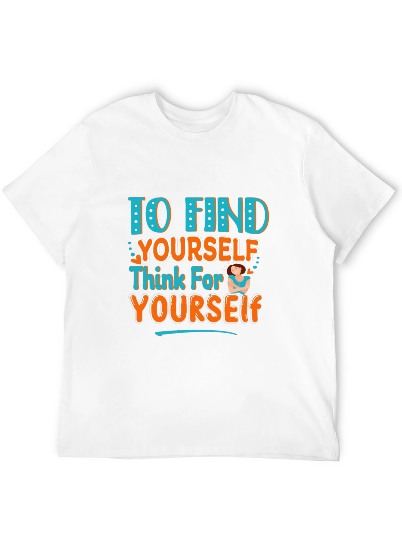 Black Think For Yourself Graphic T-Shirt view 12