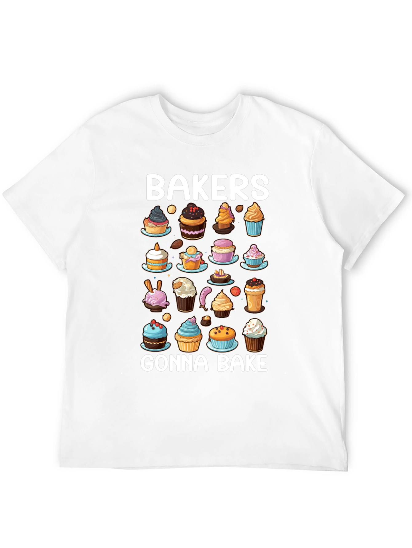 Black Bakers Gonna Bake Cupcake T-Shirt view 12