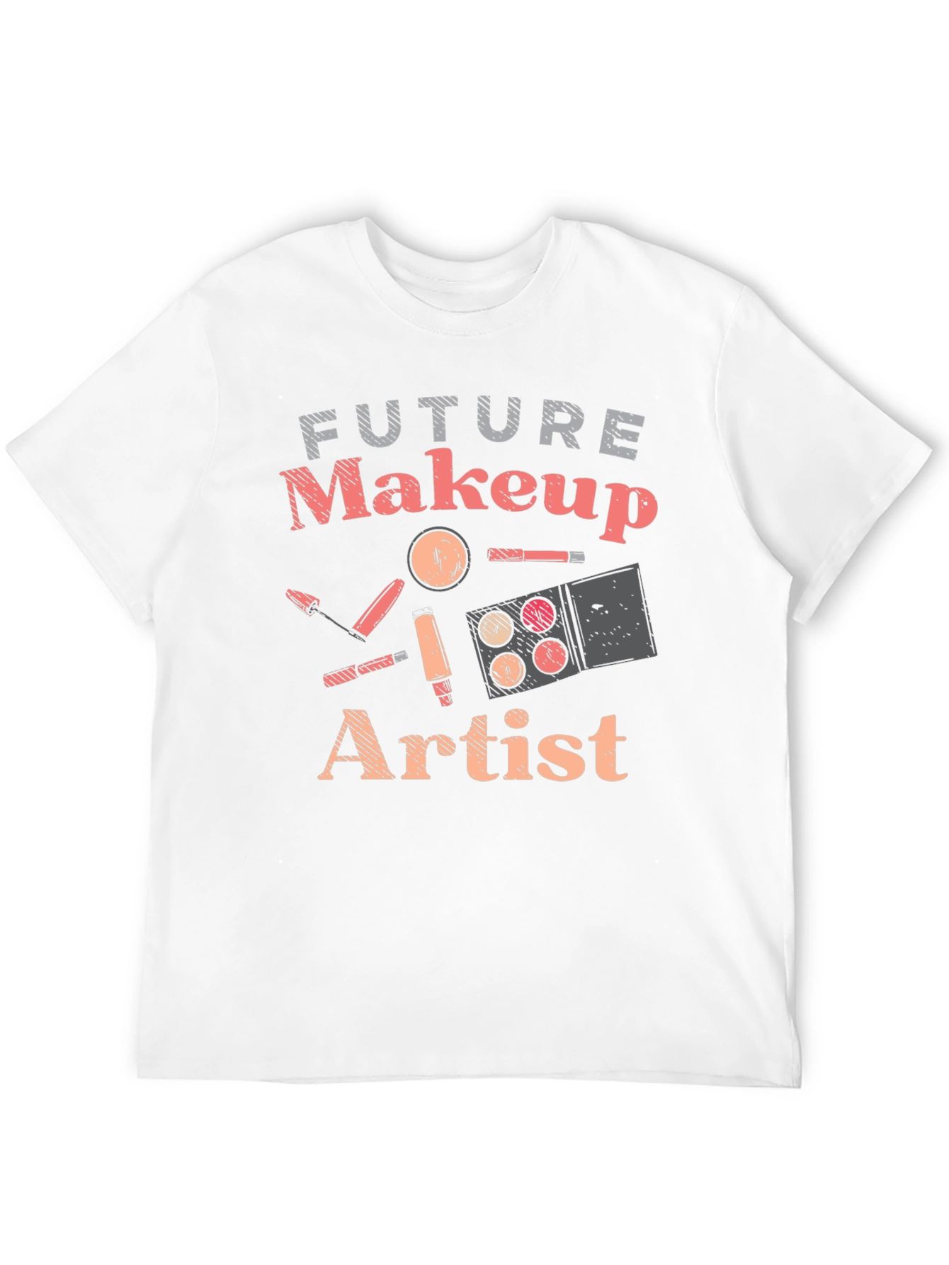 Black Future Makeup Artist T-Shirt - Stylish Gift for Aspiring MUA view 12