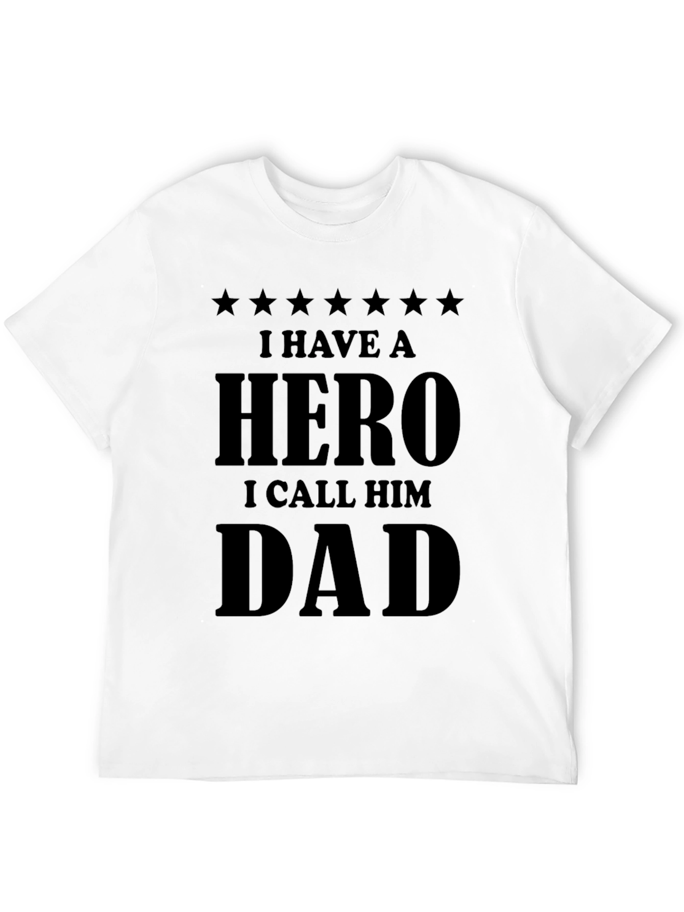 Black Hero Dad Black Graphic T-Shirt view 12