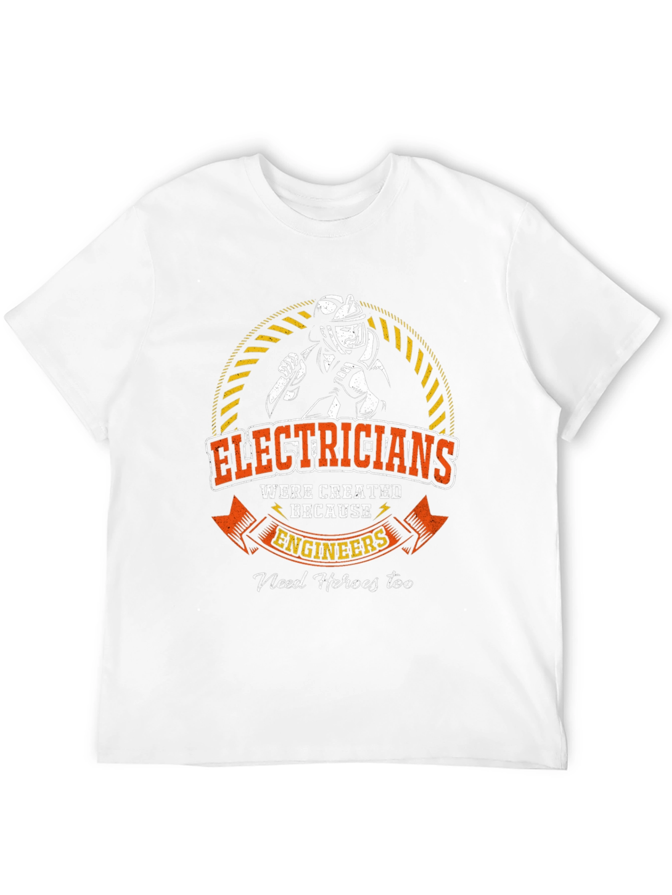 Black Electrician Hero T-Shirt - Engineer's Best Friend view 12