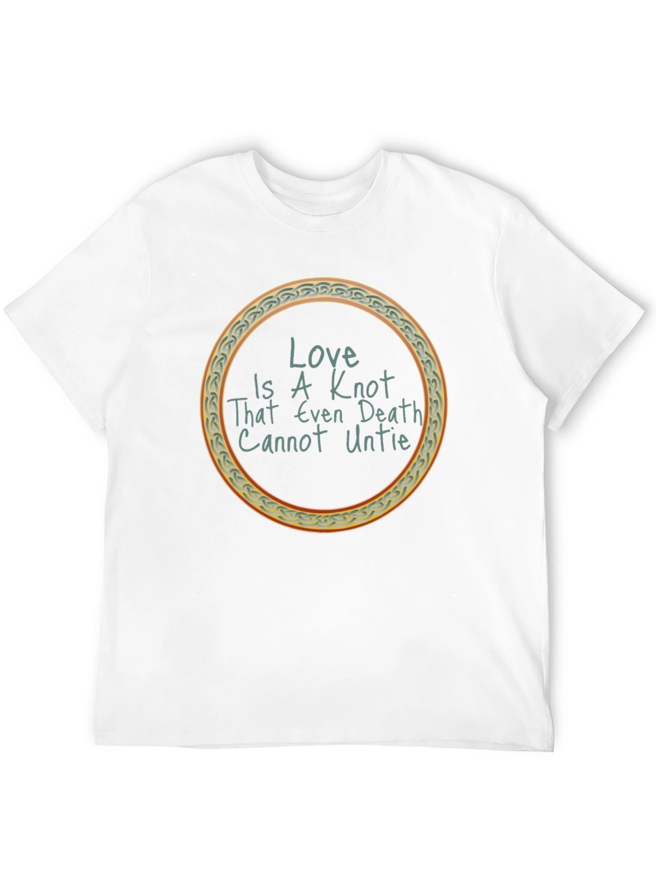 Black Love Knot T-Shirt: Even Death Cannot Untie view 12