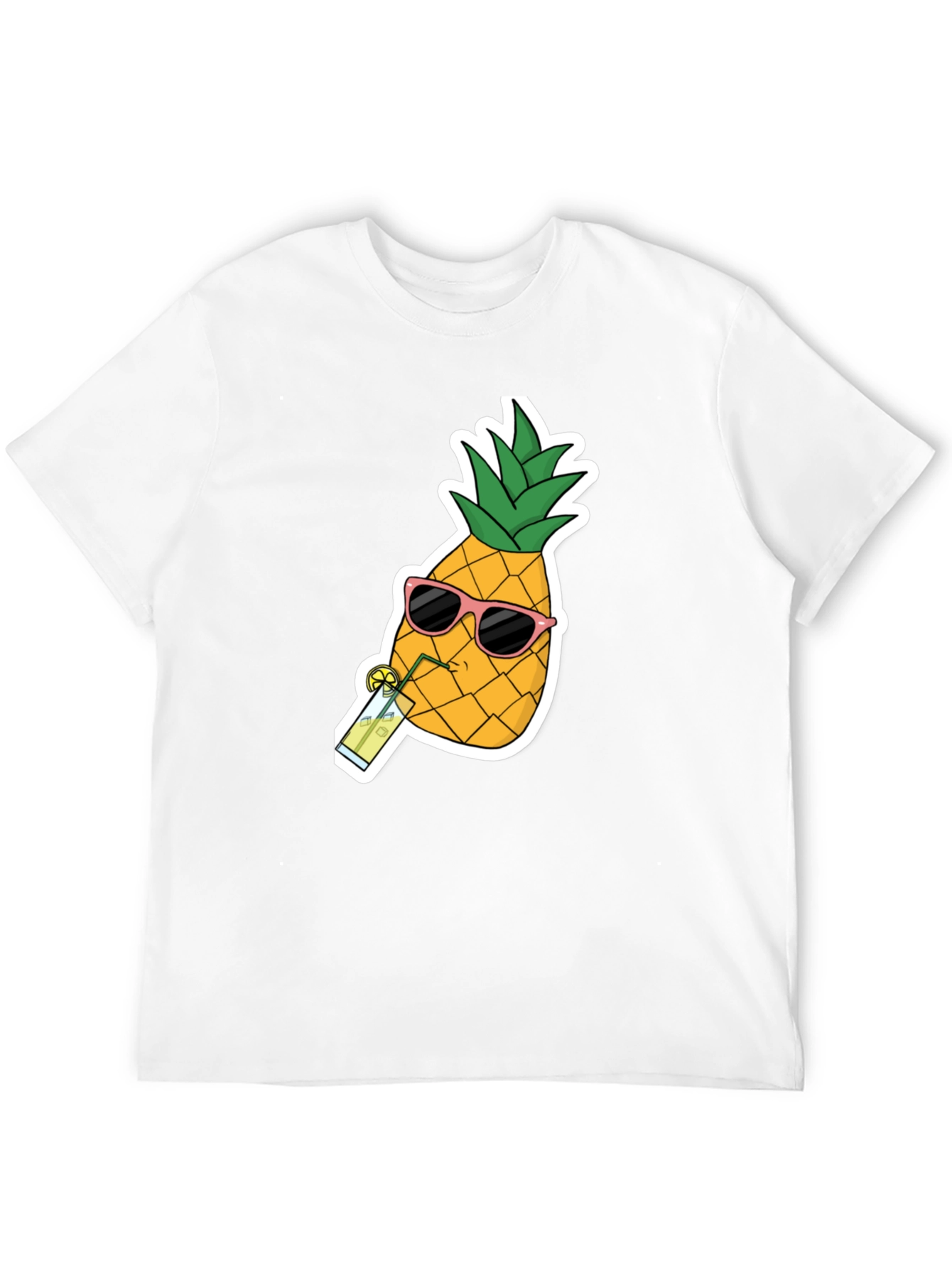 Black Pineapple Sunglasses T-Shirt - Cool Summer Tee view 12