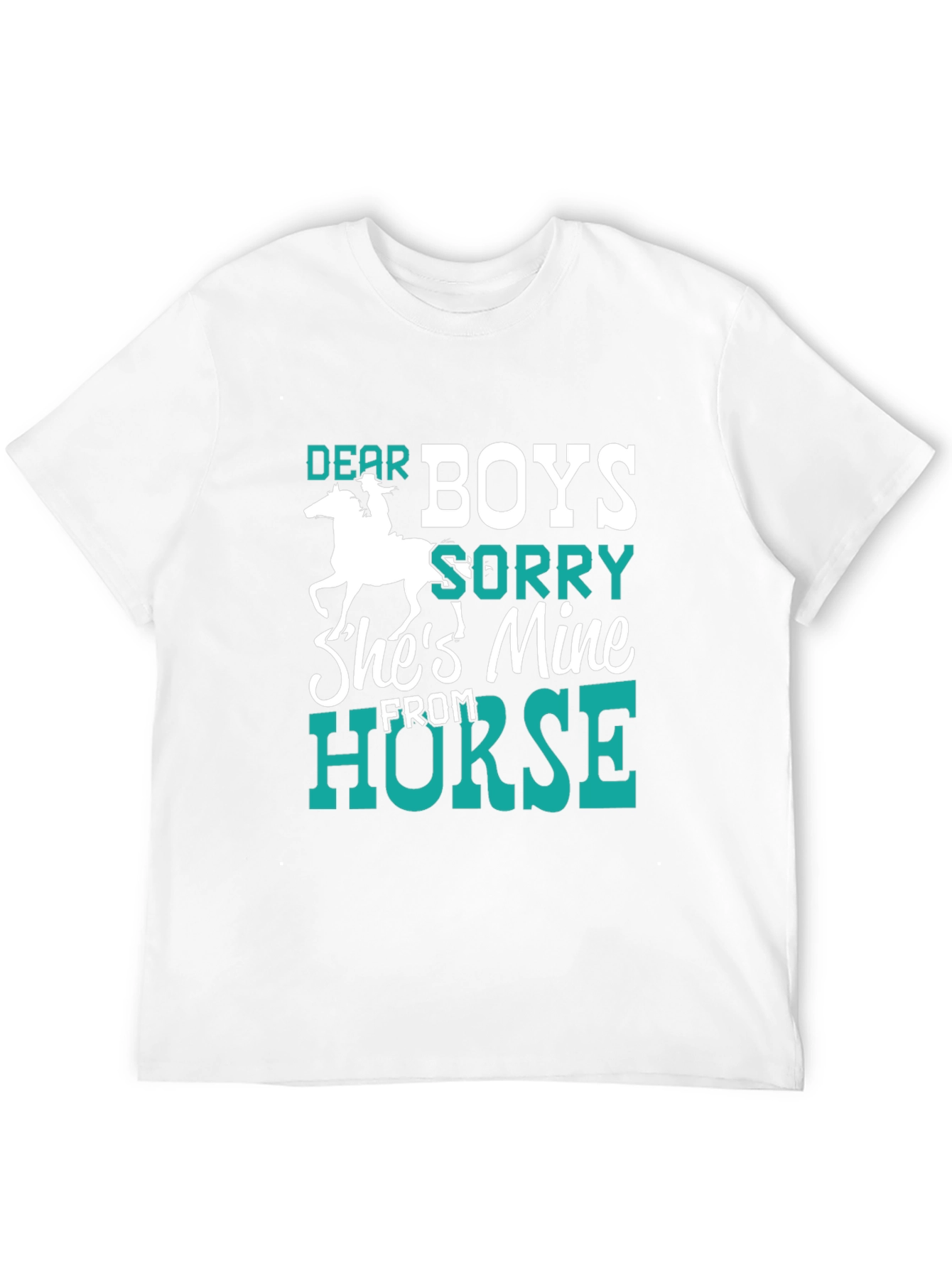 Black Dear Boys Horse Lover T-Shirt view 12