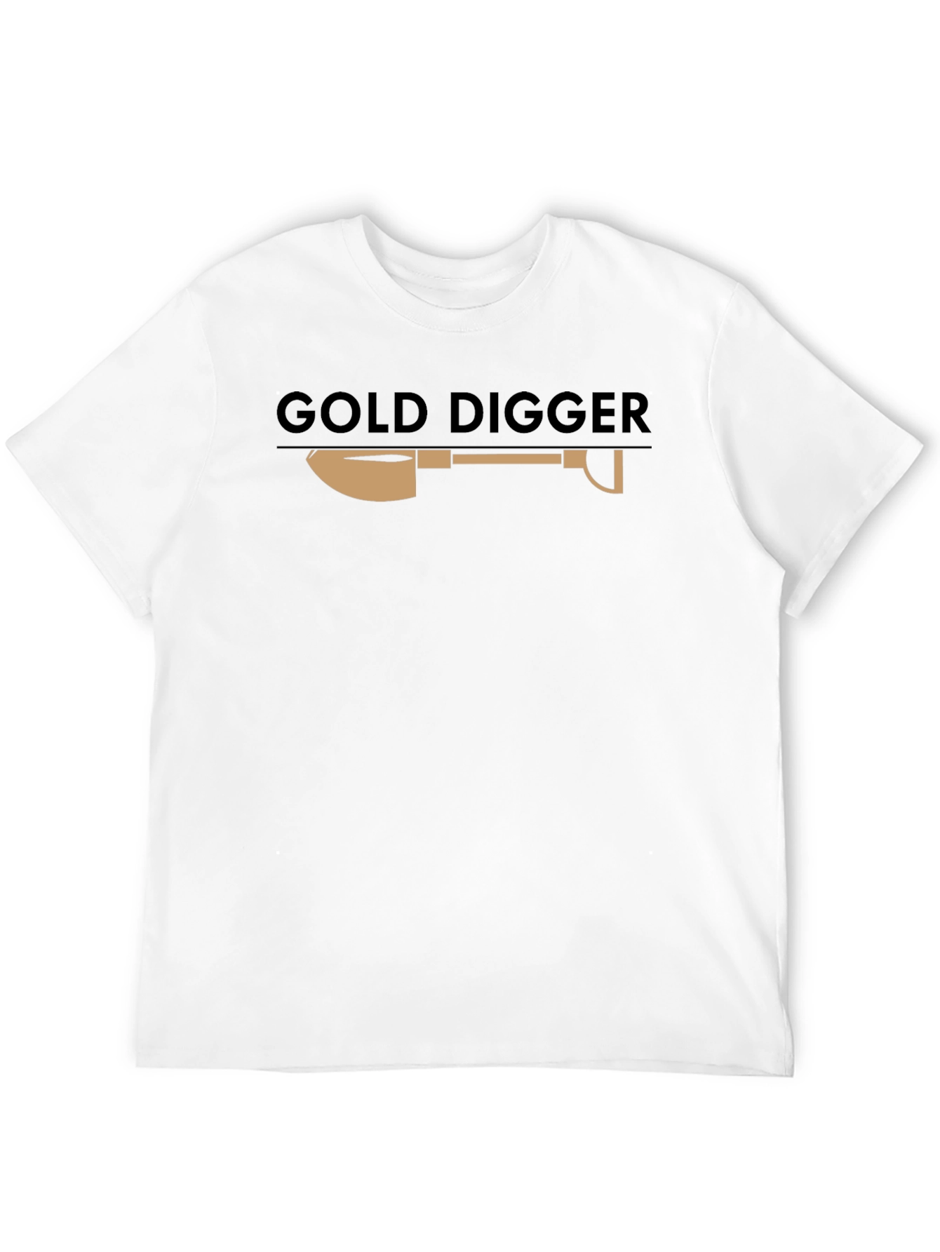 Black Gold Digger Graphic Tee - Novelty Design T-Shirt view 12