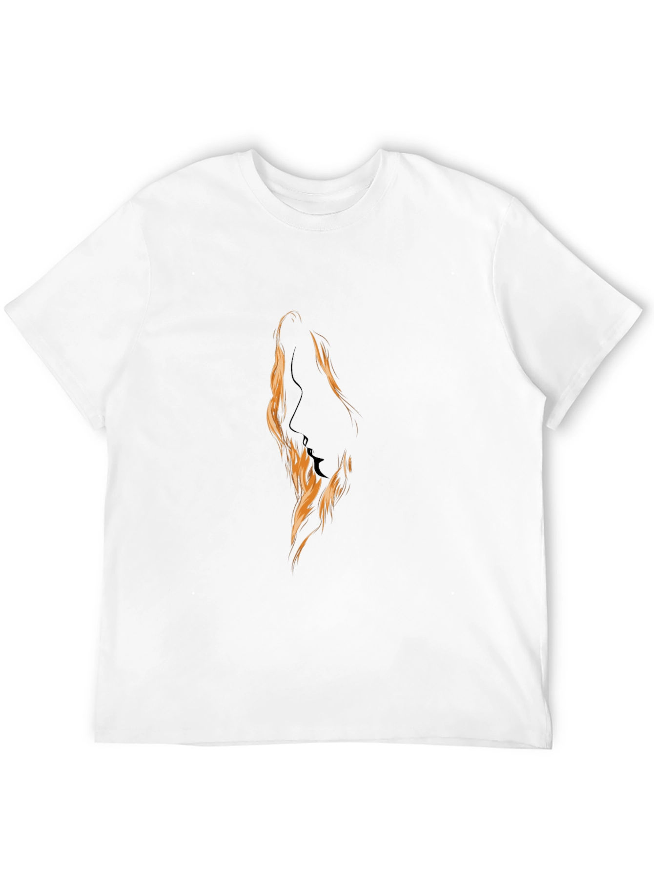 Black Silhouette Fire Graphic Black T-Shirt view 12