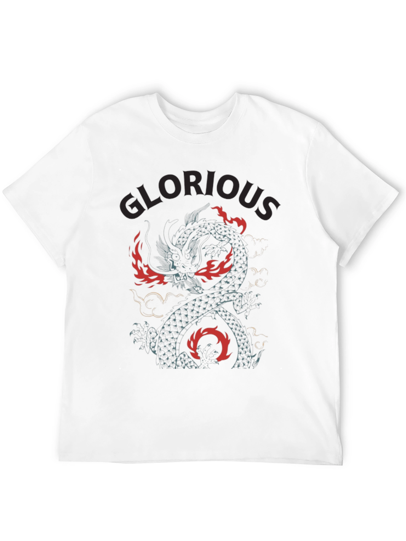 Black Glorious Dragon Graphic Tee - Black view 12