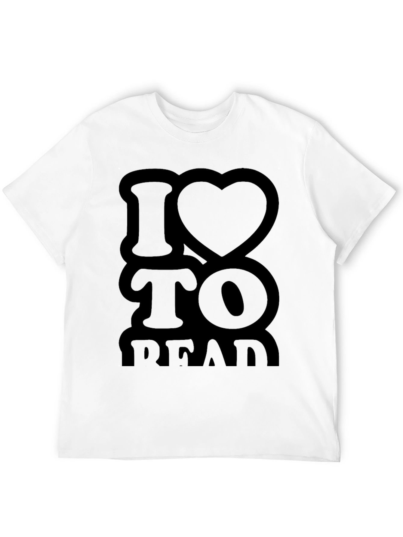 Black I Heart to Read Black T-Shirt view 12