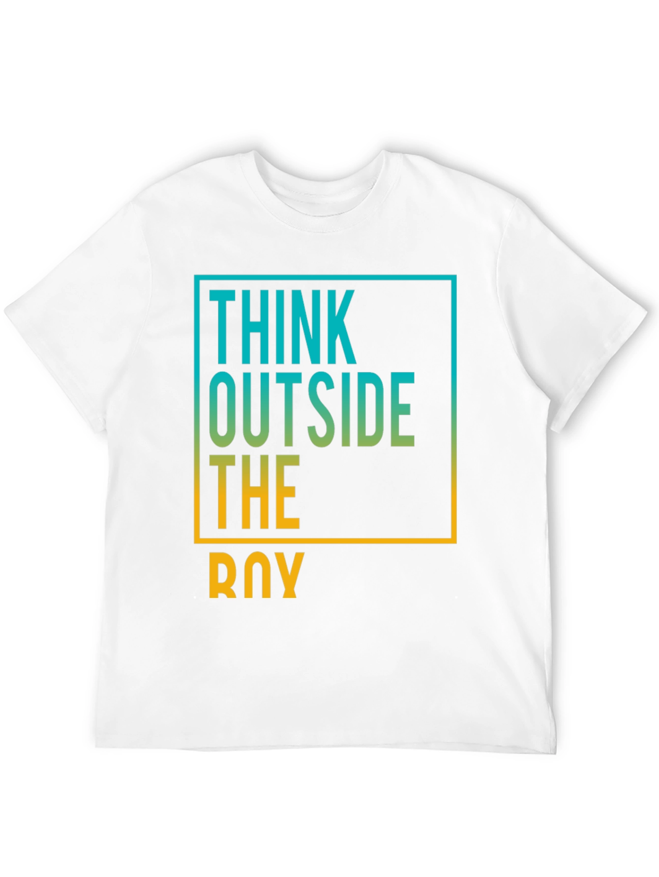 Black Think Outside The Box Graphic Tee view 12