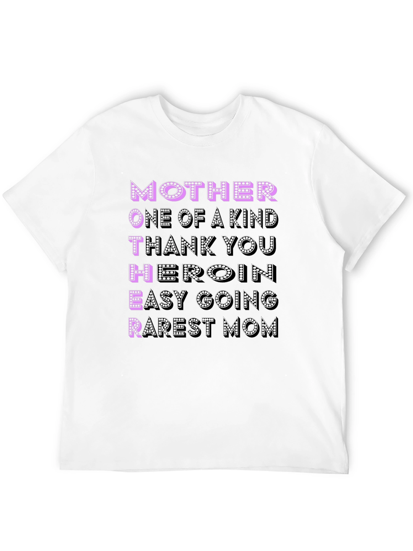 Black Mother Acronym Black T-Shirt view 12