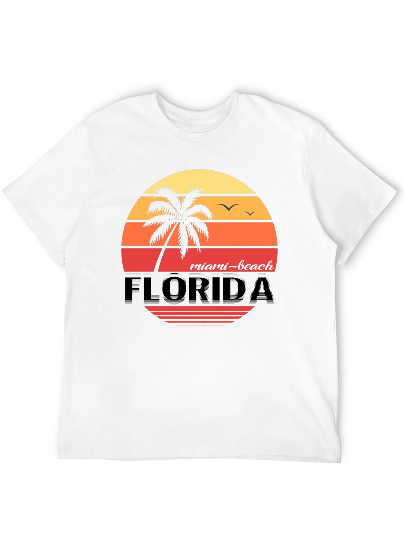 Miami Beach Florida Sunset T-Shirt - 12
