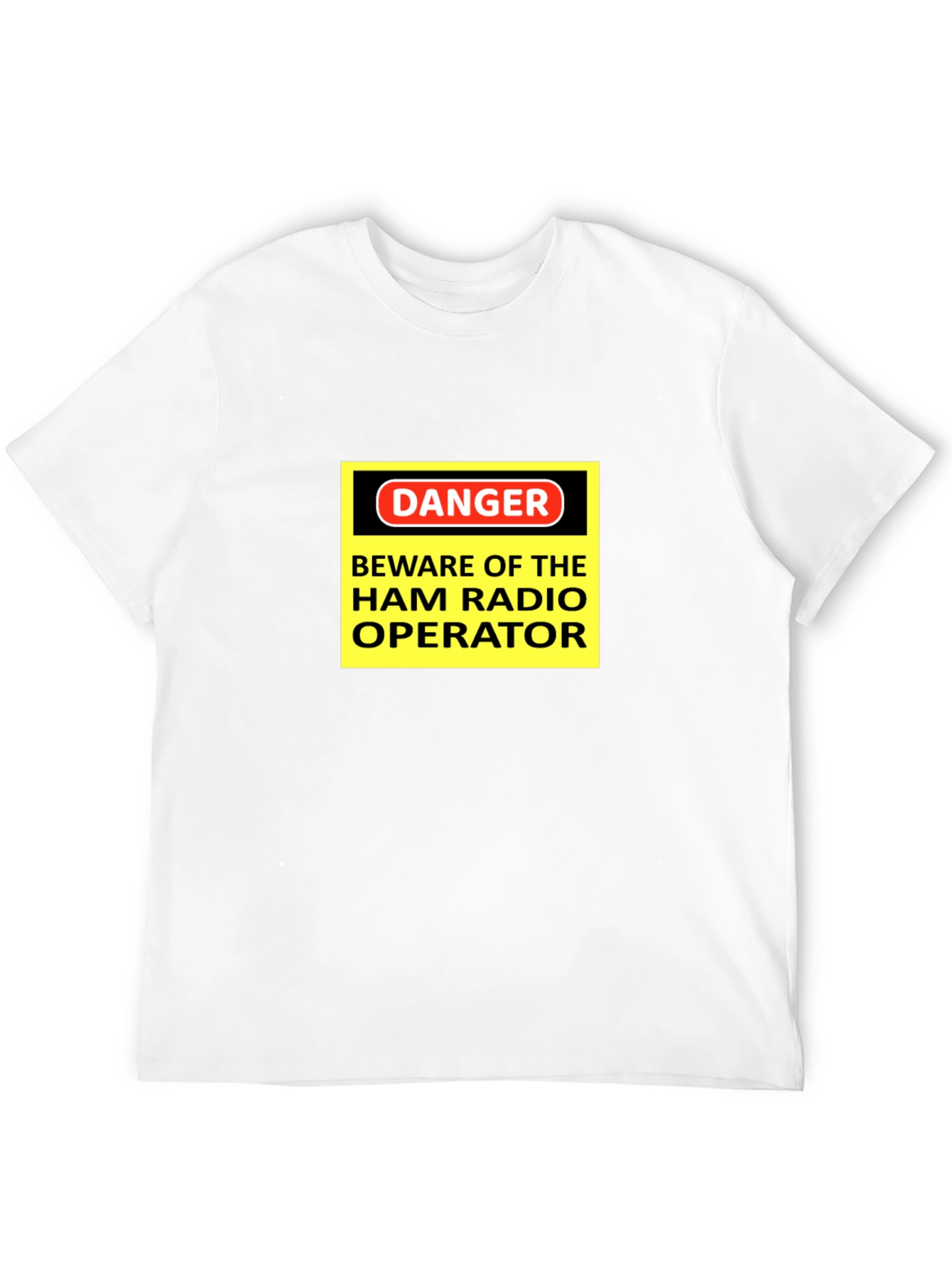 Black Danger Ham Radio Operator Black T-Shirt view 12