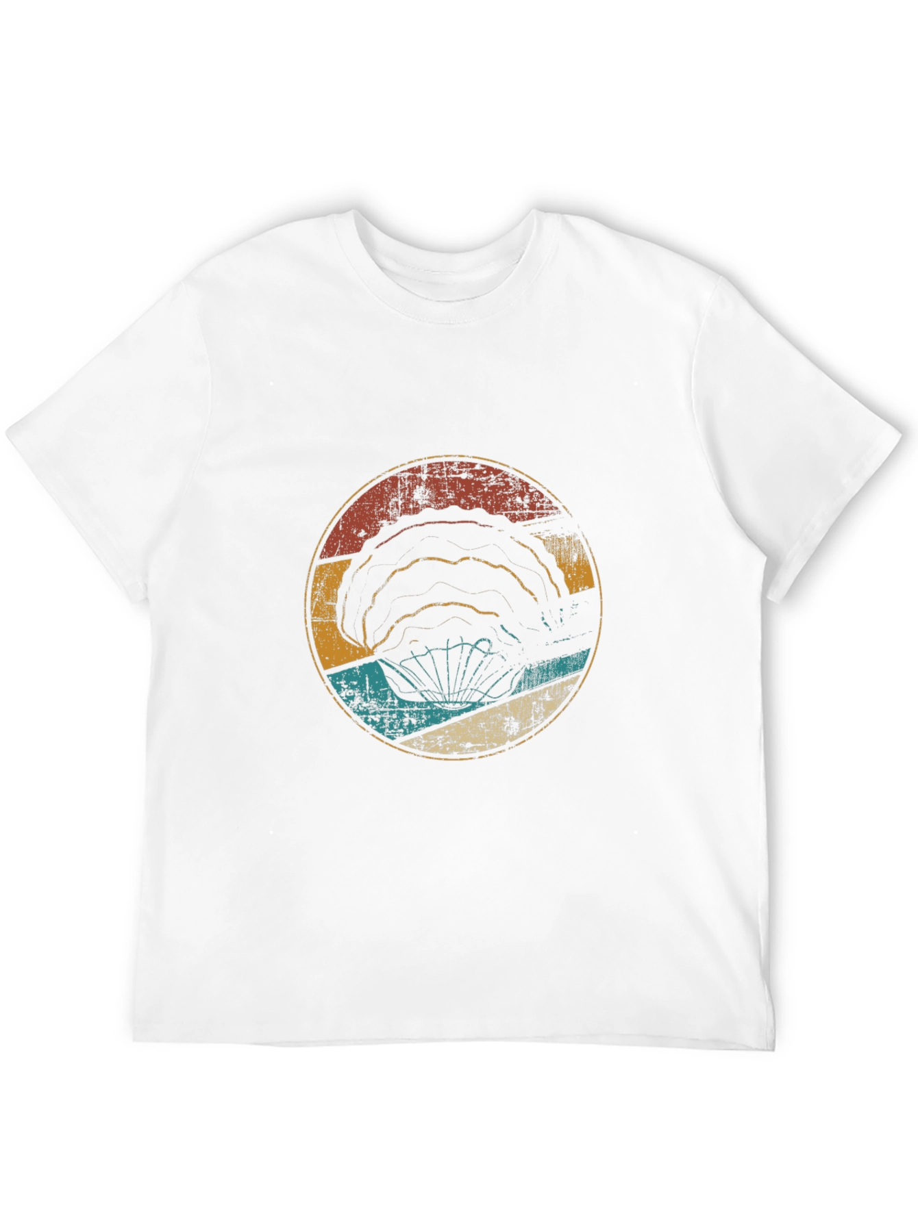 Black Vintage Parachute Circle Graphic Tee - Black view 12