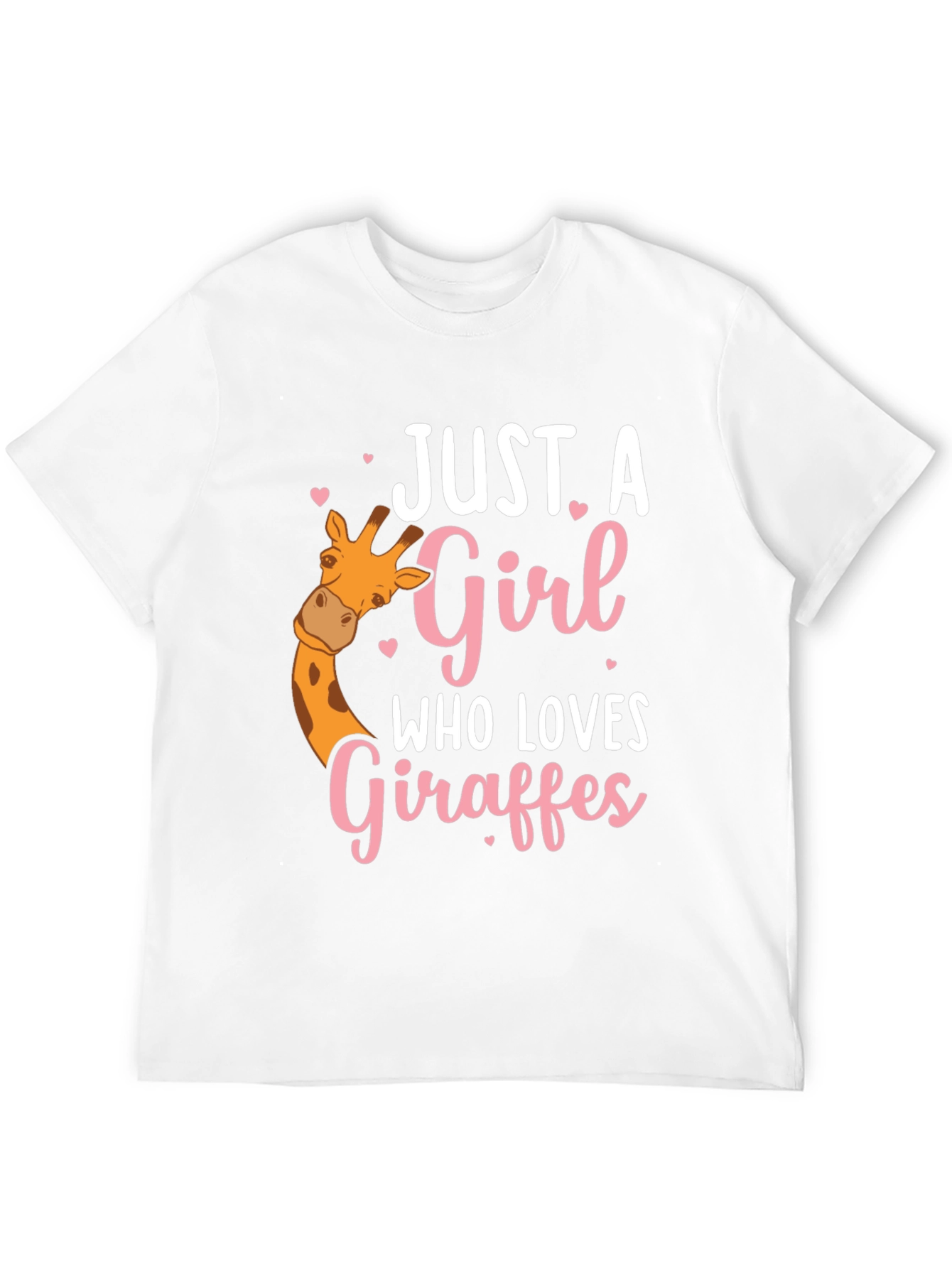 Black Giraffe Lover T-Shirt - Cute Giraffe Girl Tee view 12