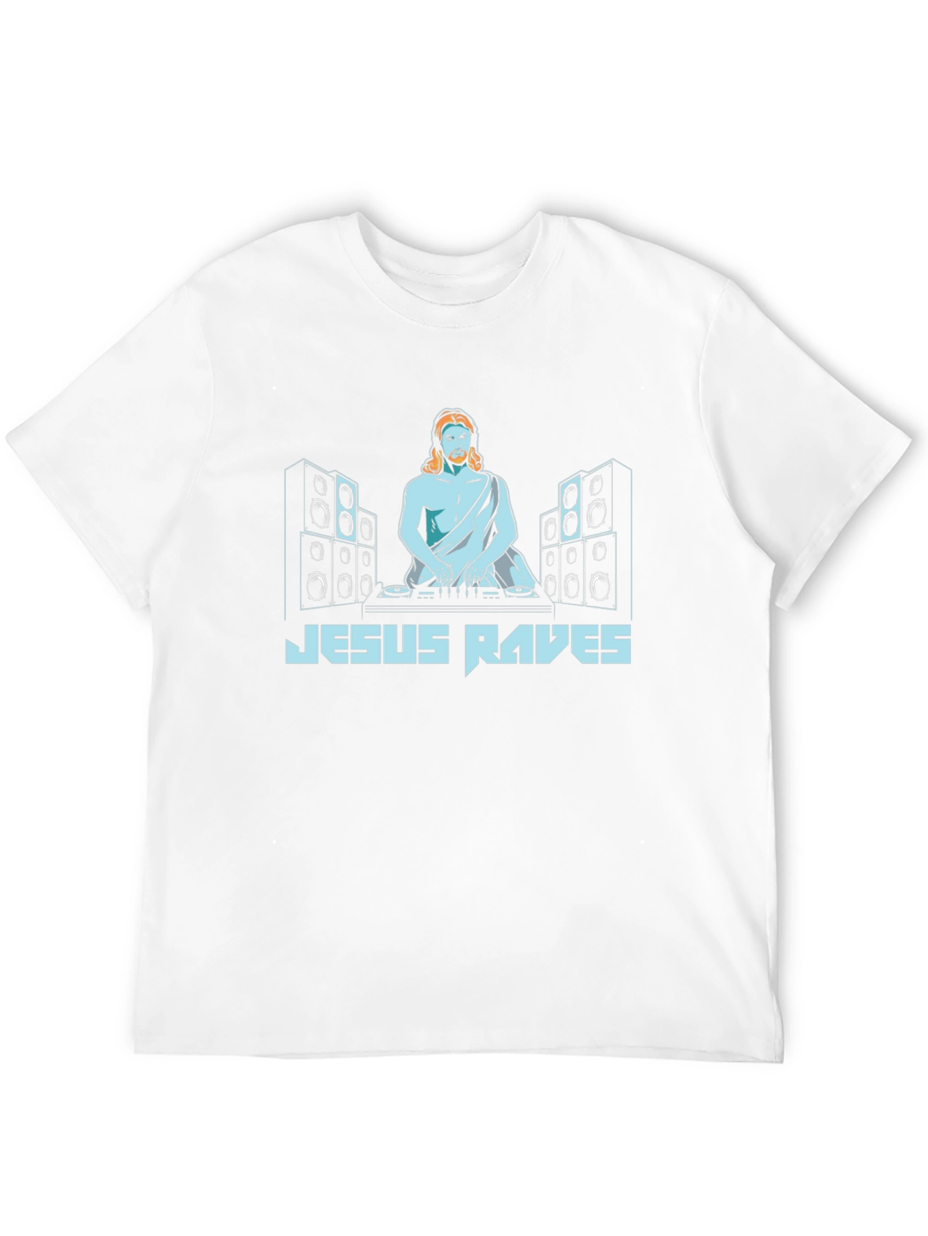 Black Jesus Raves Graphic Print Black T-Shirt view 12